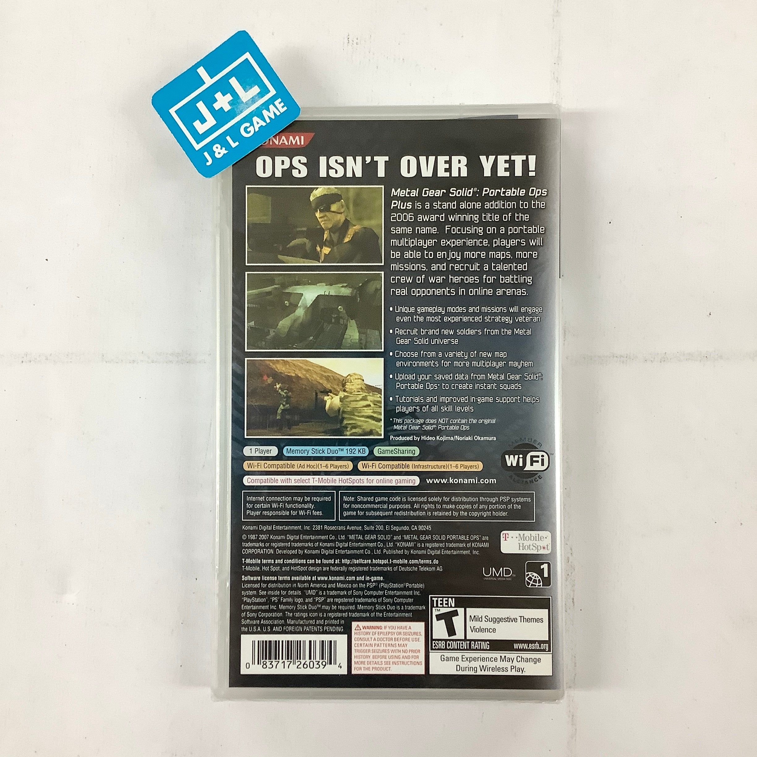 Metal Gear Solid: Portable Ops Plus - Sony PSP | J&L Game