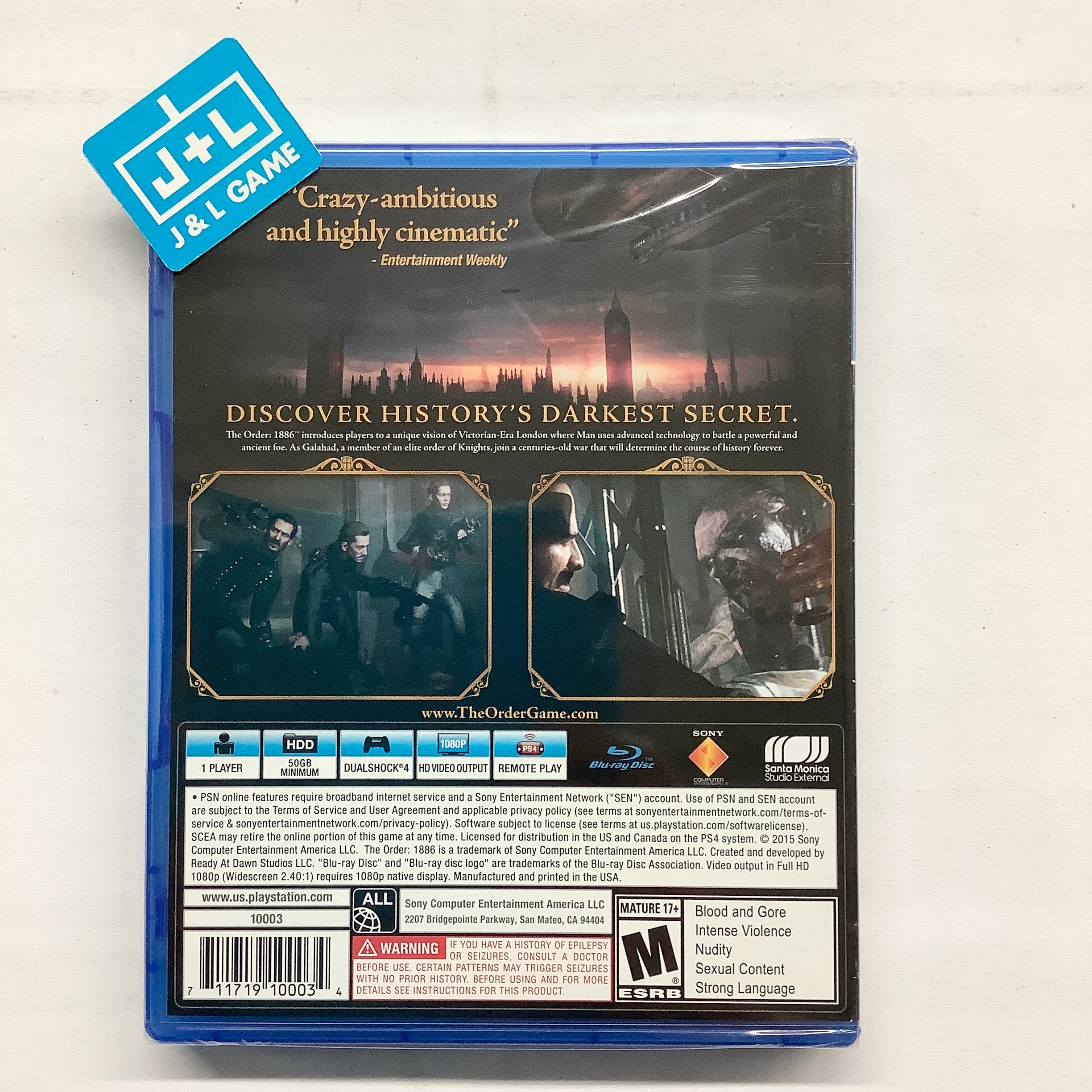 The Order: 1886 - (PS4) PlayStation 4 Video Games SCEA   