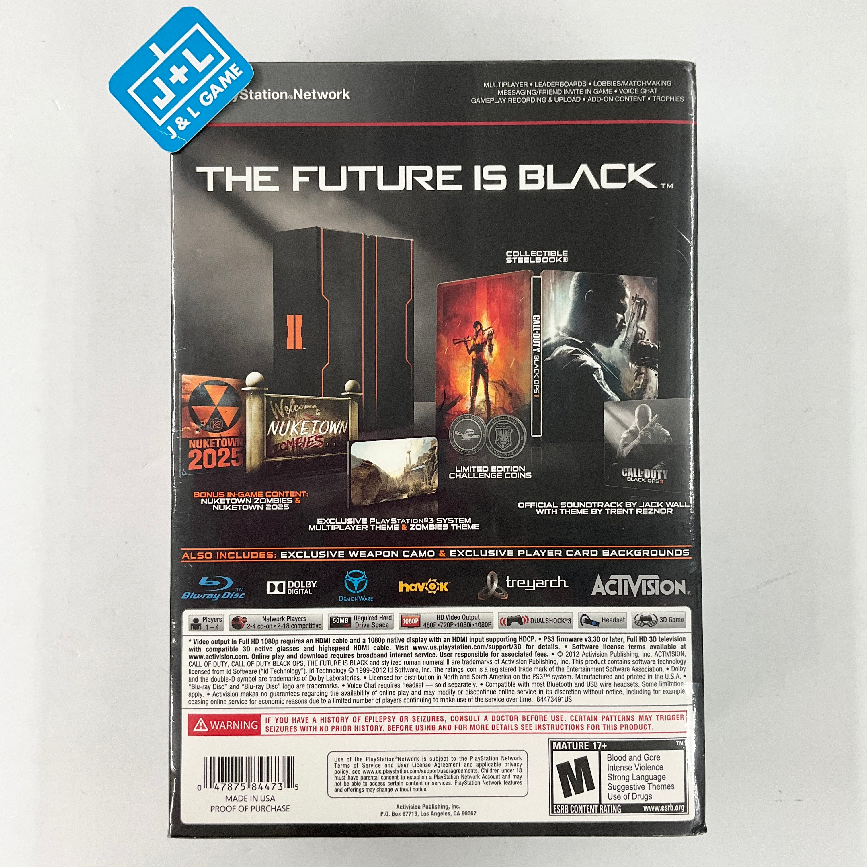Call of Duty: Black Ops II (Hardened Edition) - (PS3) Playstation 3 Video Games ACTIVISION   