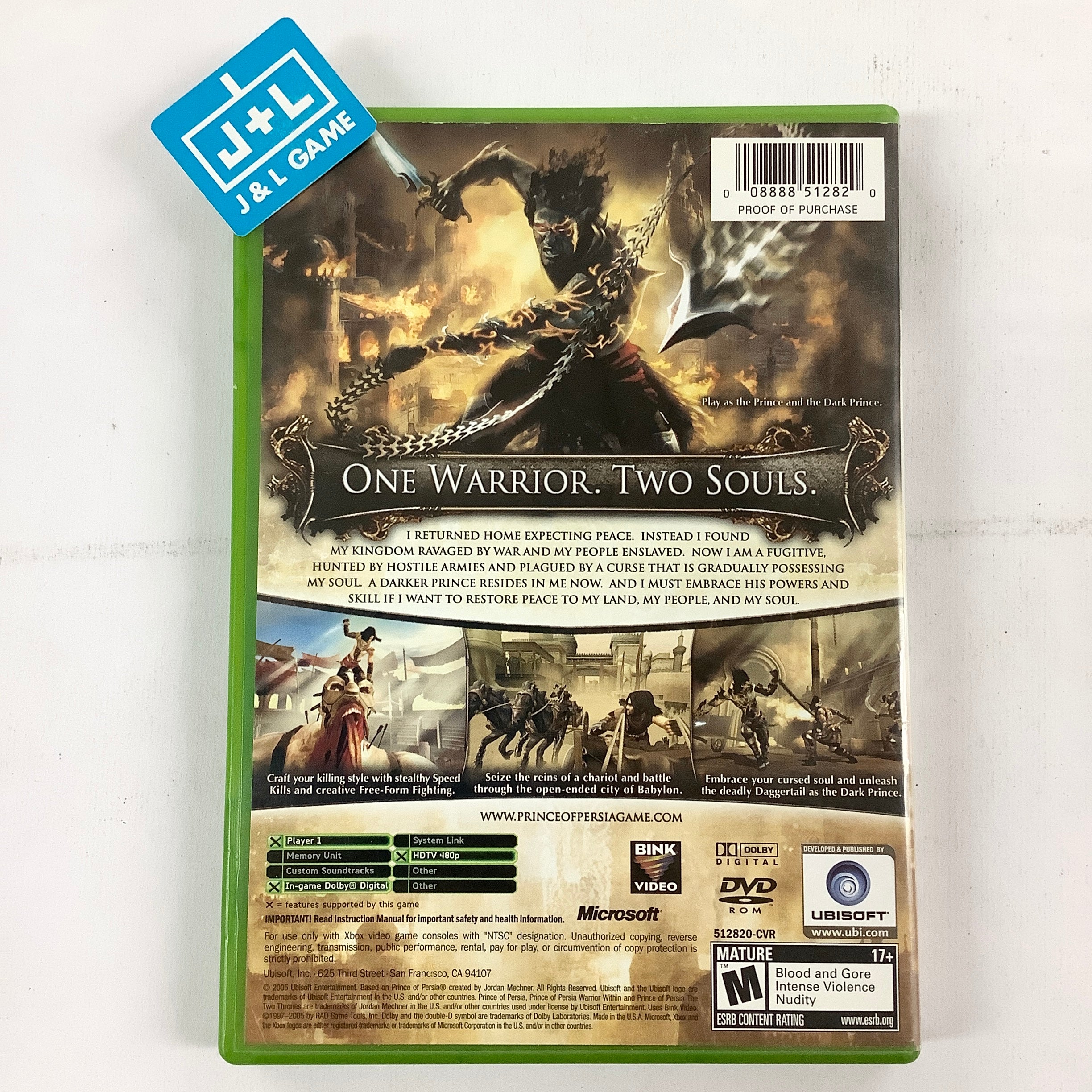 Prince of Persia: The Two Thrones - (XB) Xbox [Pre-Owned] Video Games Ubisoft   