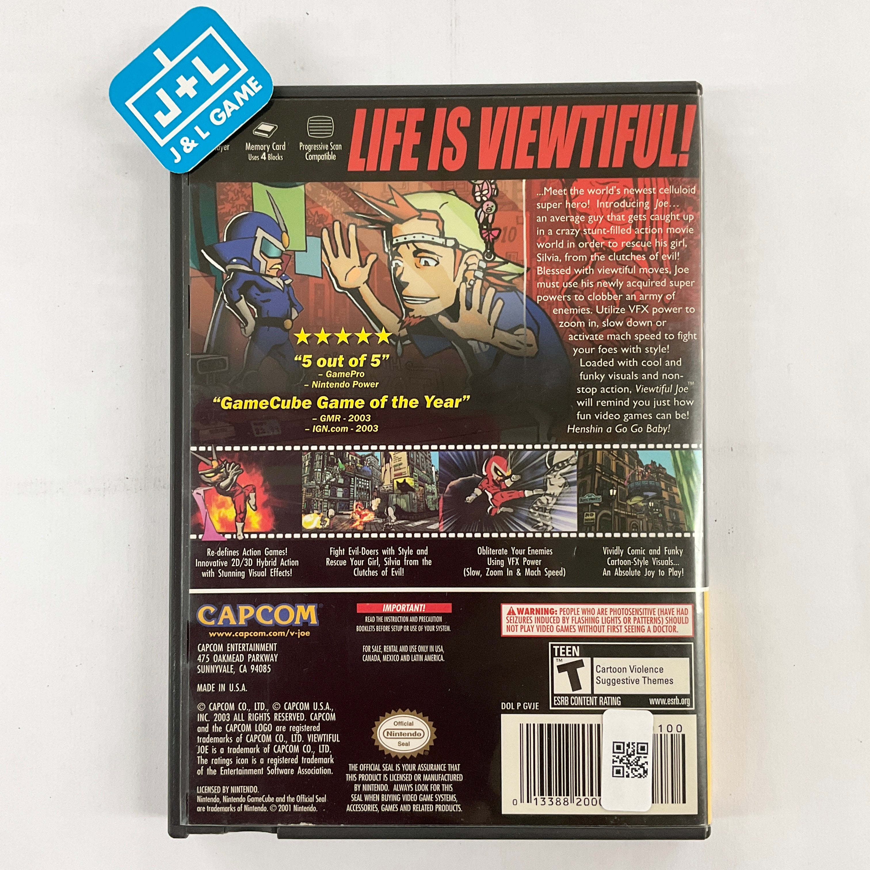 Viewtiful Joe (Player's Choice) - (GC) Gamecube [Pre-Owned] Video Games Capcom   
