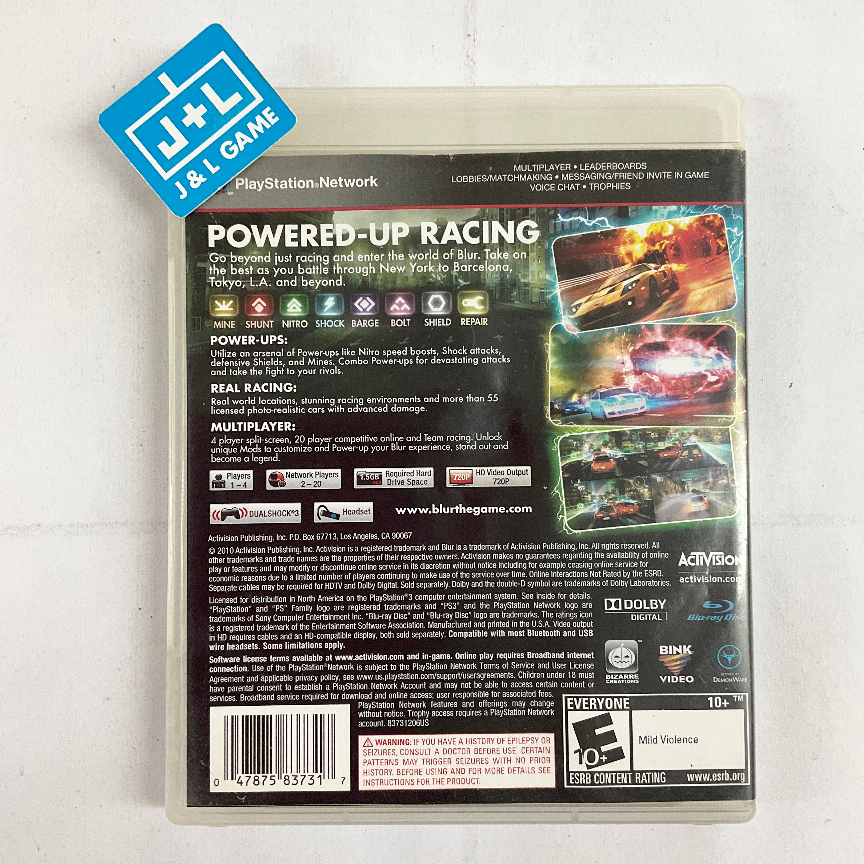 Blur - (PS3) PlayStation 3 [Pre-Owned] Video Games Activision   