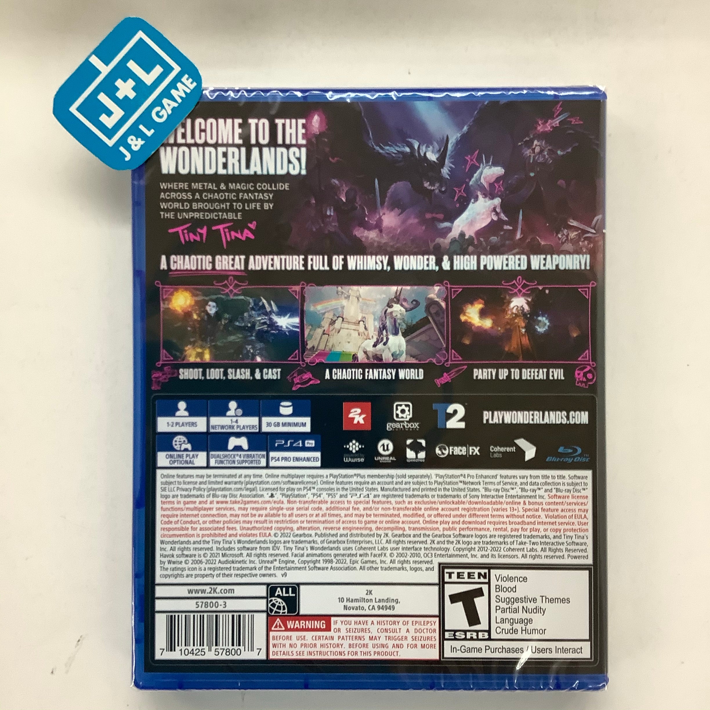 Tiny Tina's Wonderlands - (PS4) PlayStation 4 Video Games 2K Games   