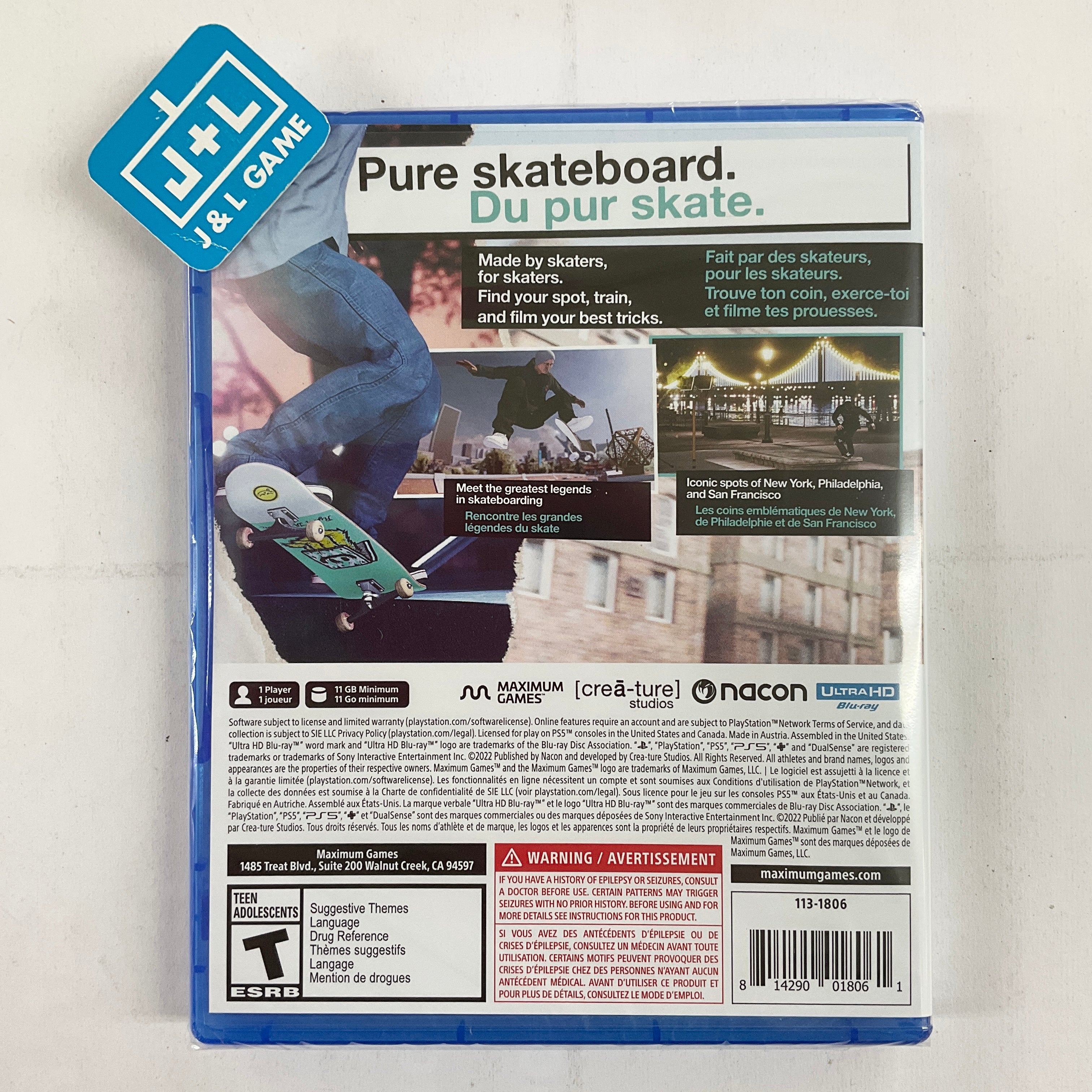Session: Skate Sim - (PS5) PlayStation 5 Video Games NACON   