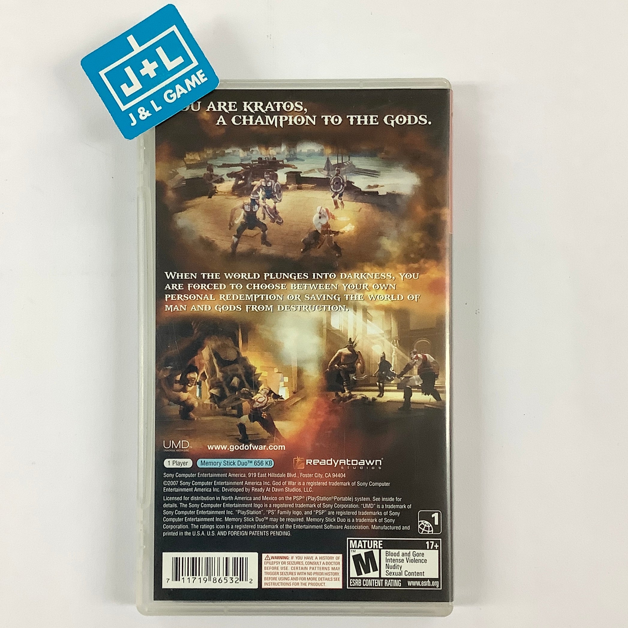 God of War: Chains of Olympus (Greatest Hits) - Sony PSP [Pre-Owned] Video Games SCEA   