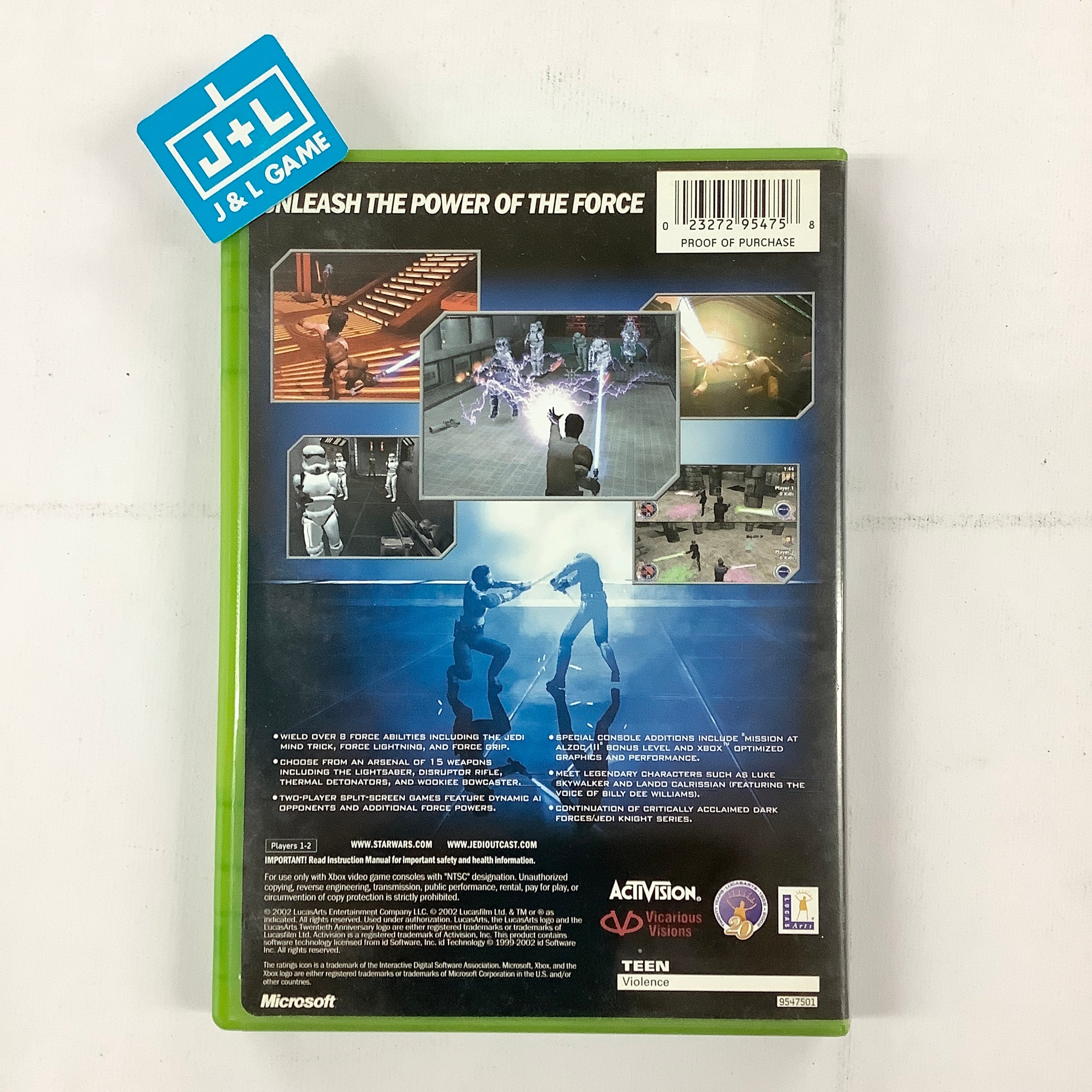 Star Wars Jedi Knight II: Jedi Outcast - (XB) Xbox [Pre-Owned] Video Games LucasArts   