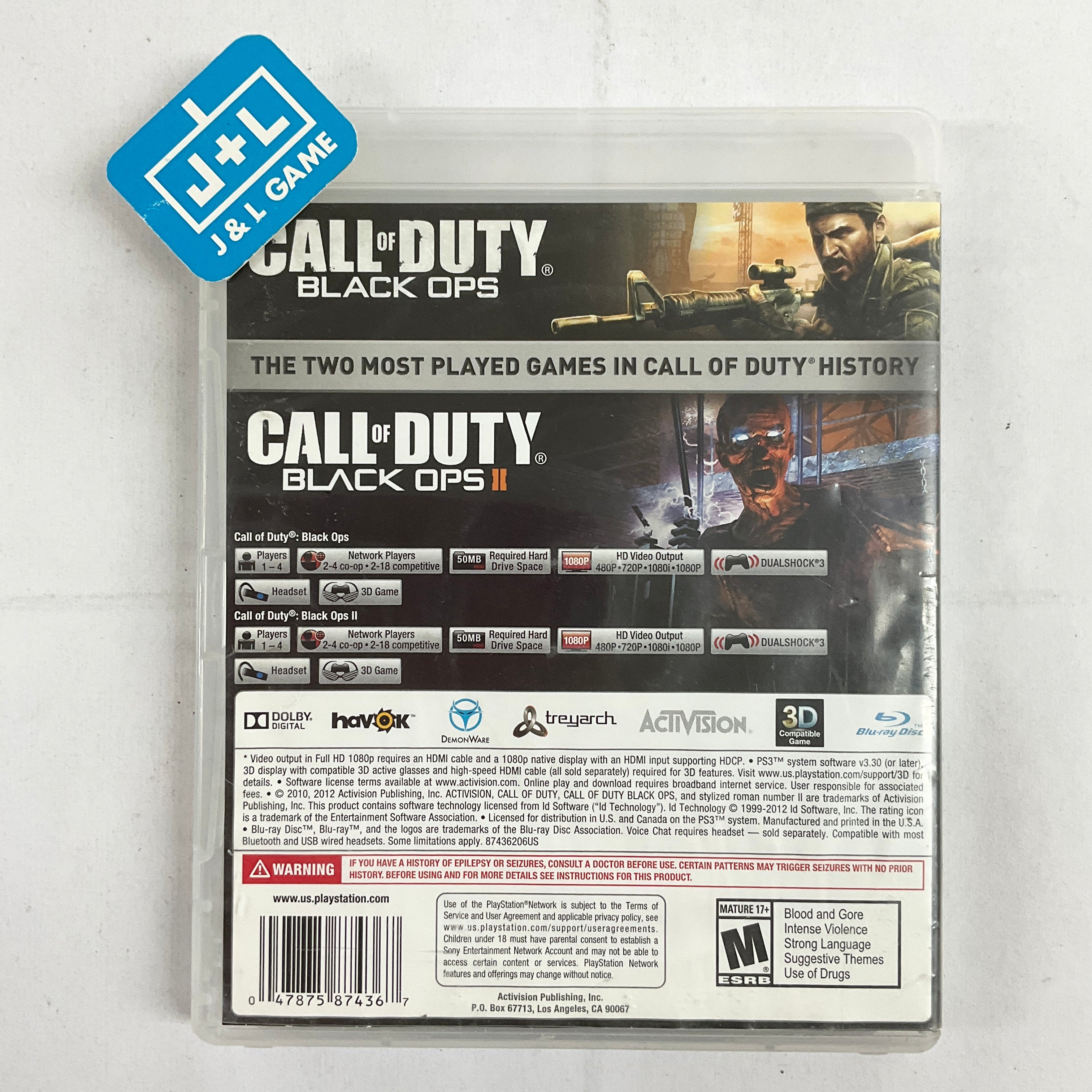 Call of Duty: Black Ops Combo Pack - (PS3) PlayStation 3 [Pre-Owned] Video Games Activision   