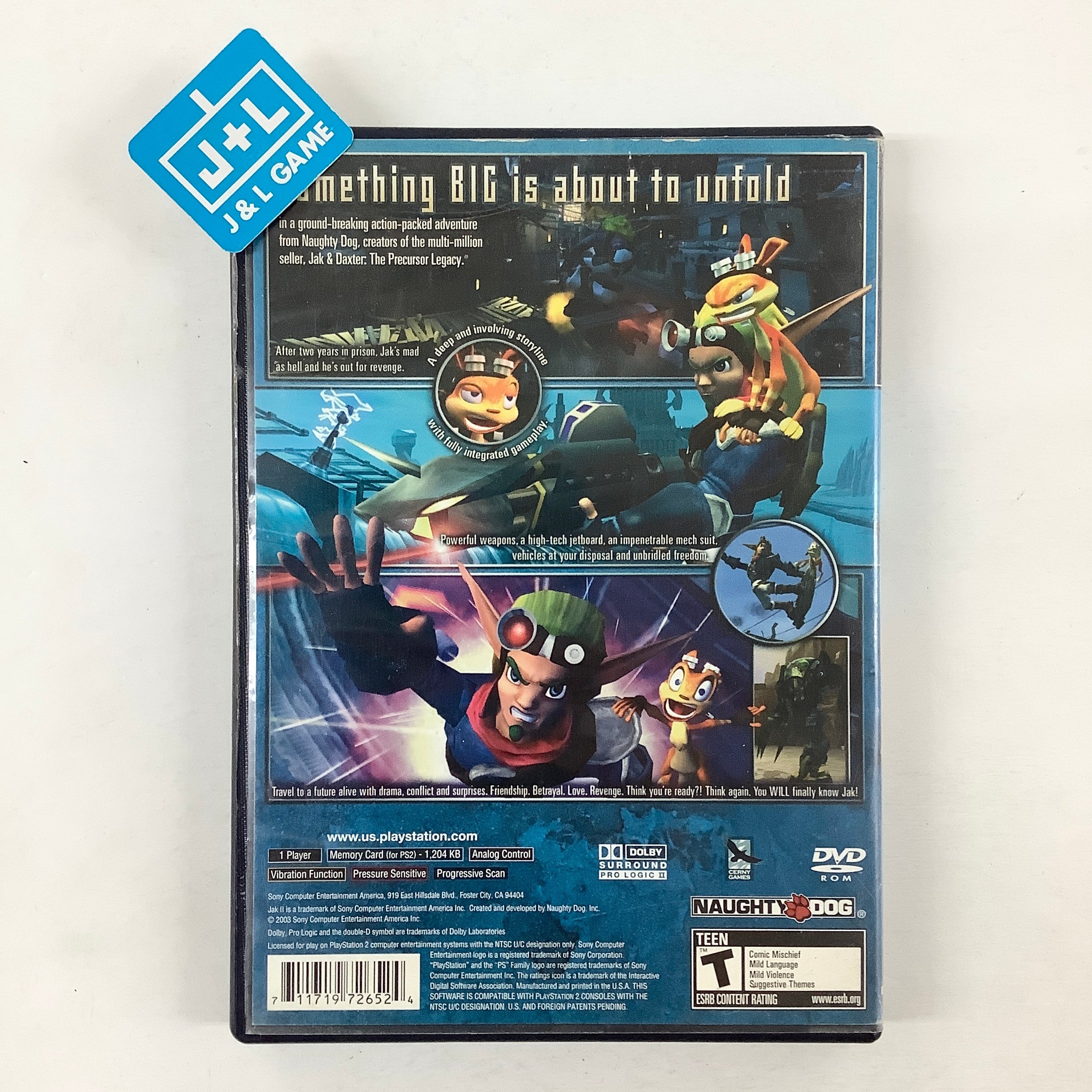 Jak II - (PS2) PlayStation 2 [Pre-Owned] Video Games SCEA   