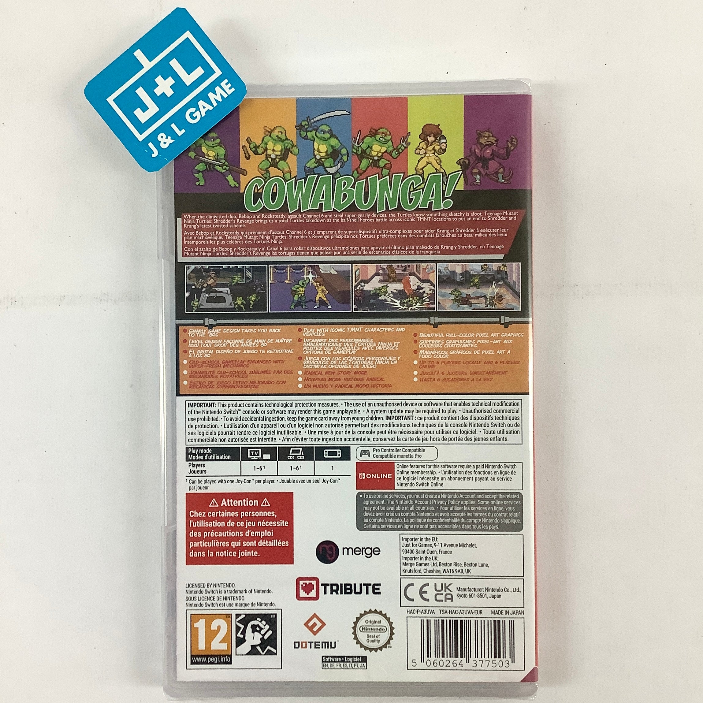 Teenage Mutant Ninja Turtles: Shredder's Revenge - (NSW) Nintendo Switch (European Import) Video Games Merge Games   