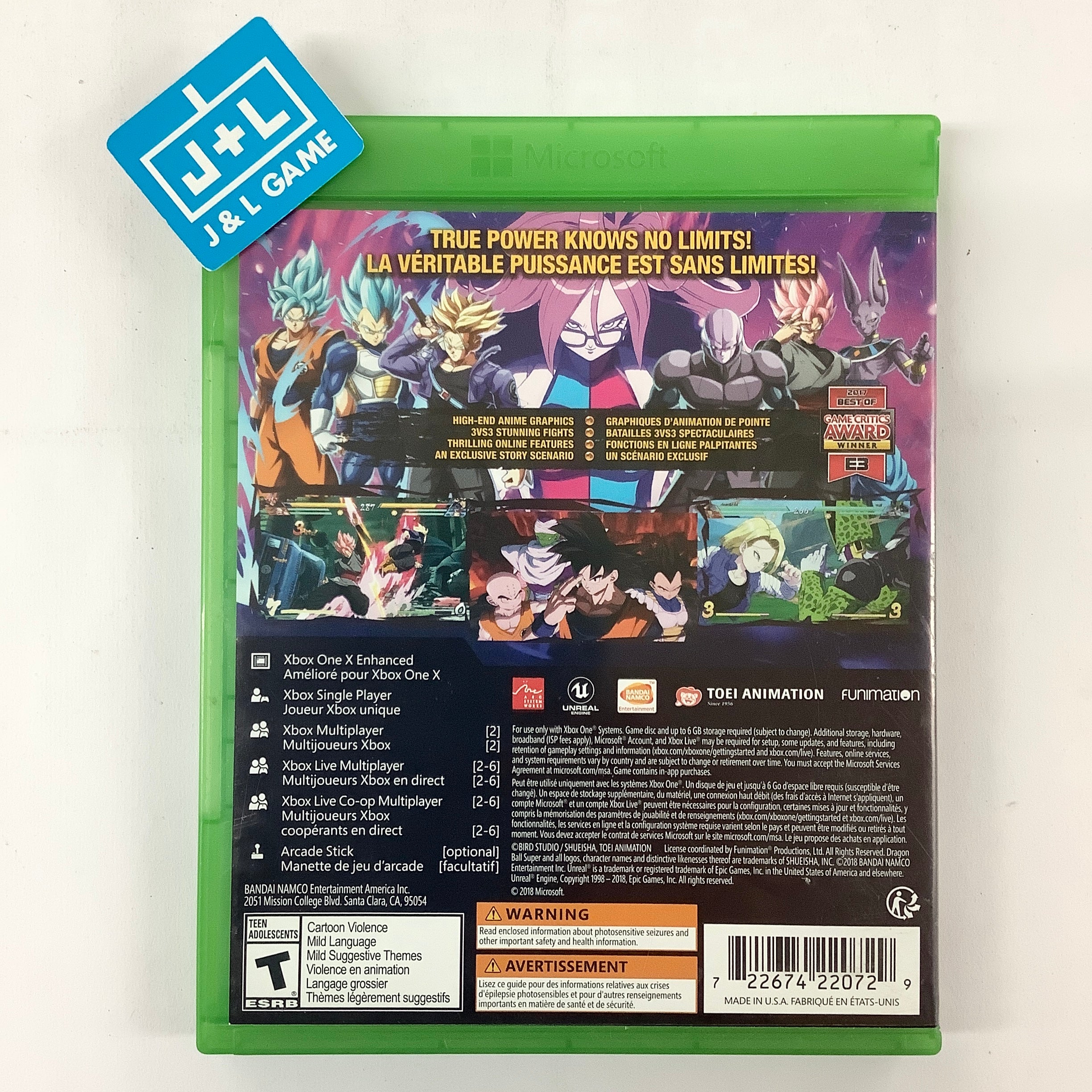 Dragon Ball FighterZ - (XB1) Xbox One [Pre-Owned] Video Games BANDAI NAMCO Entertainment   