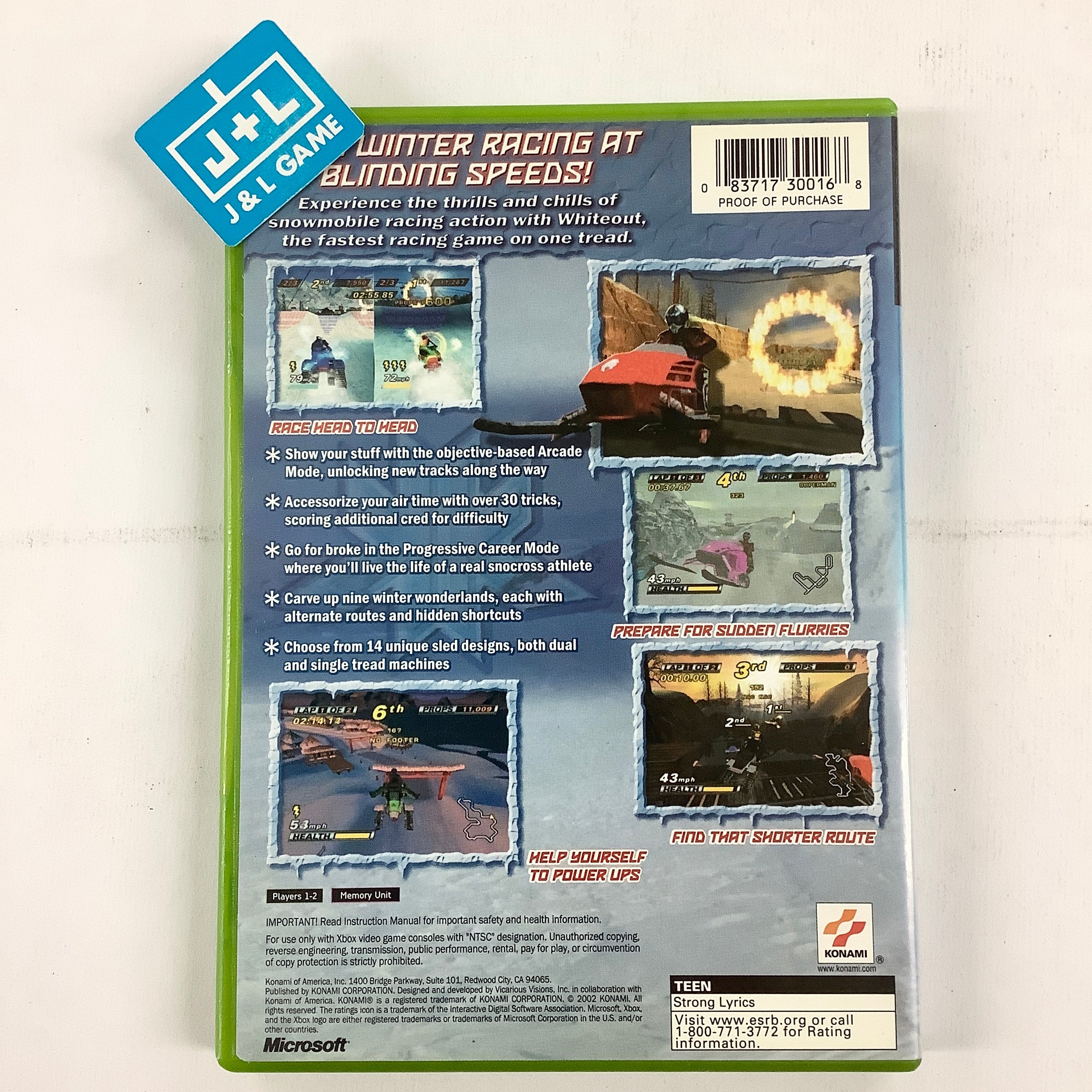 Whiteout - (XB) Xbox [Pre-Owned] Video Games Konami   