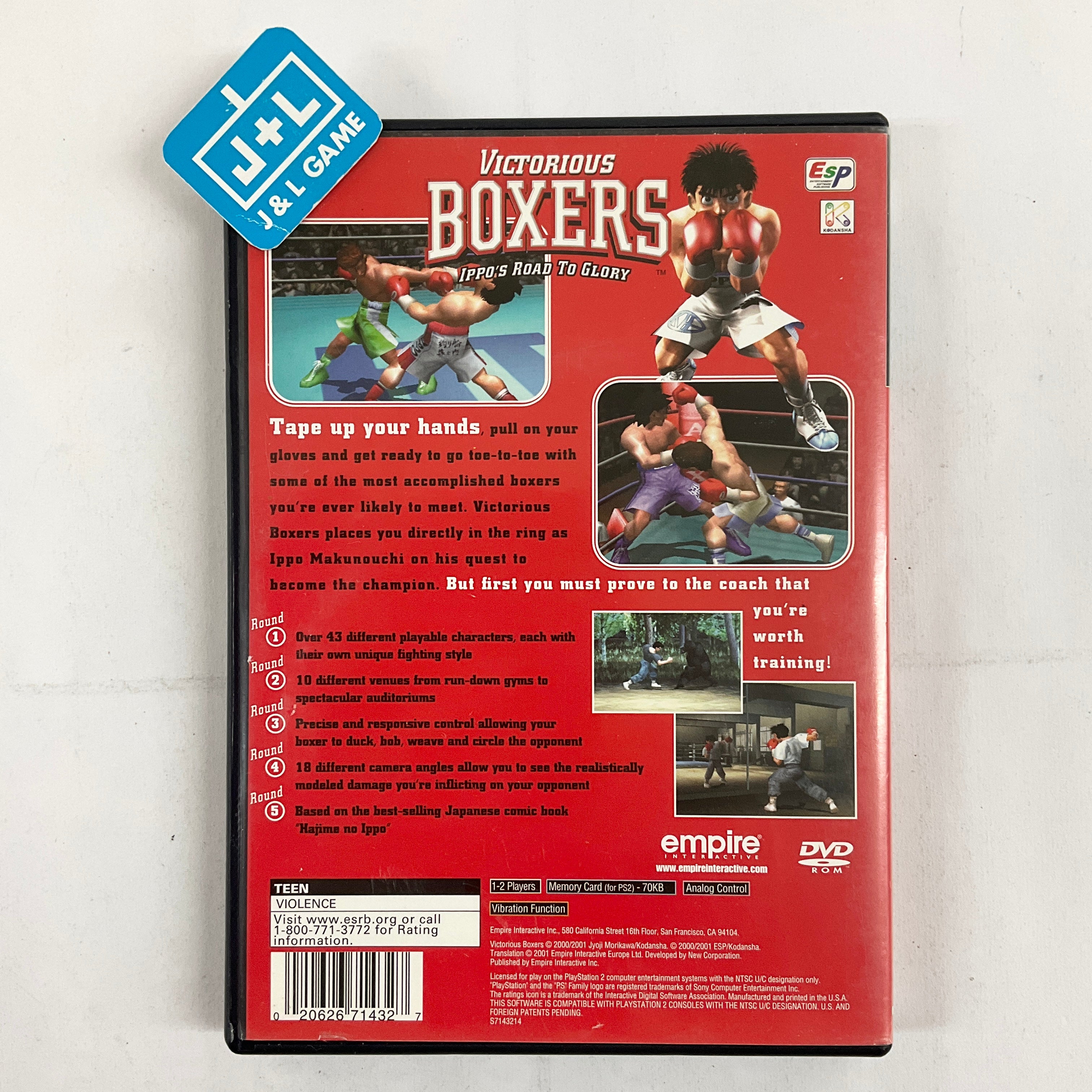 Victorious Boxers: Ippo's Road to Glory - (PS2) PlayStation 2 [Pre-Owned] Video Games Empire Interactive   