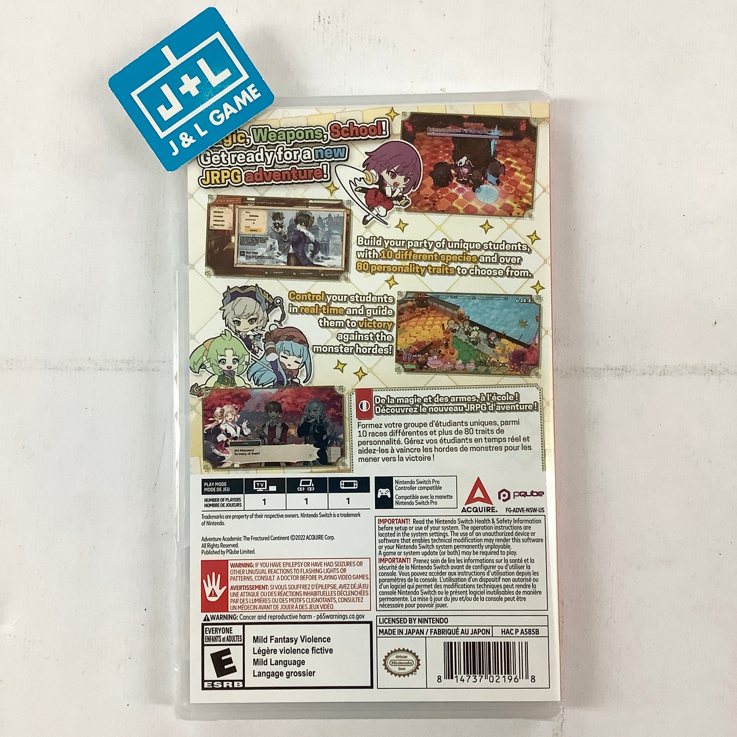 Adventure Academia: The Fractured Continent - (NSW) Nintendo Switch Video Games PQube   