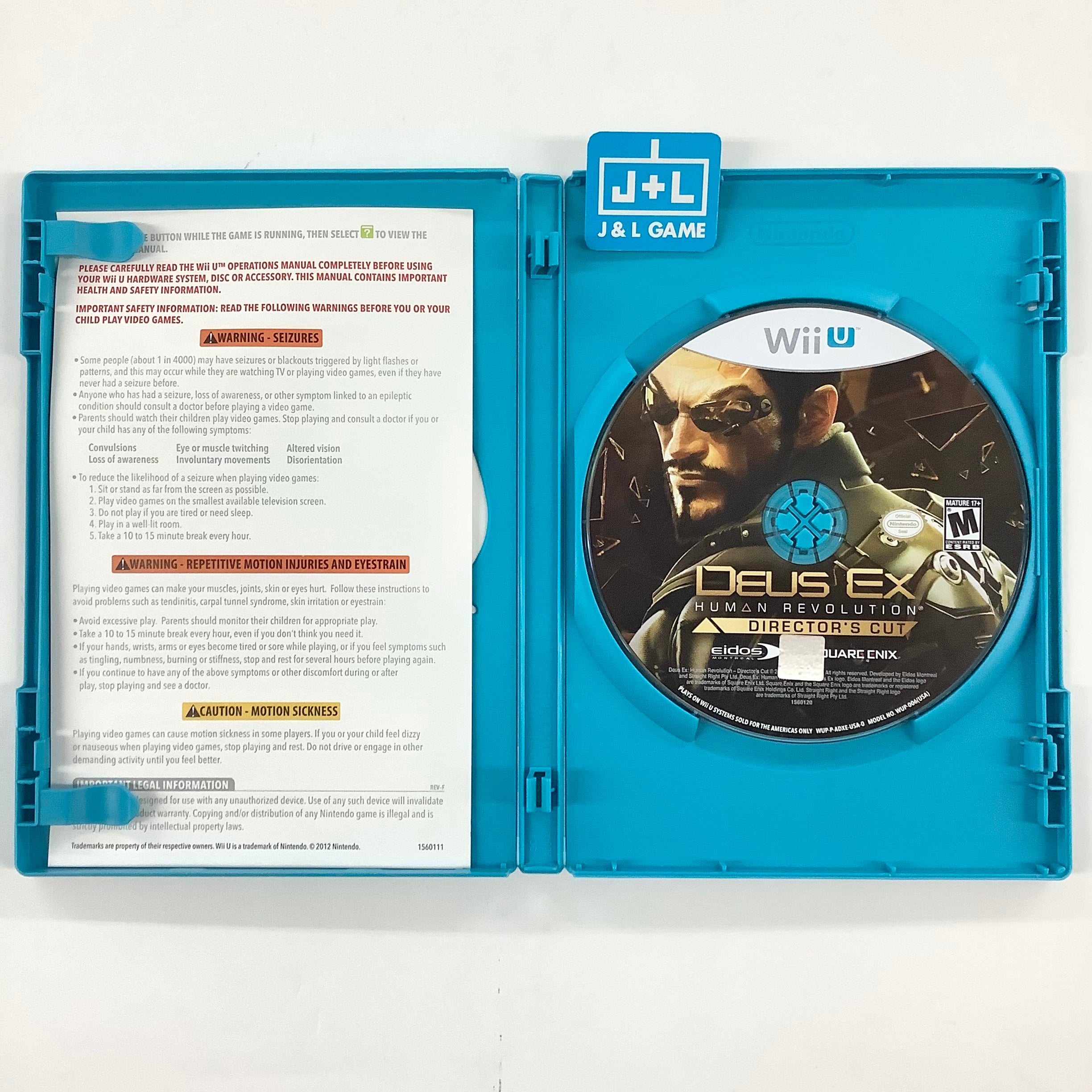 Deus Ex Human Revolution: Director's Cut - Nintendo Wii U [Pre-Owned] Video Games Square Enix   