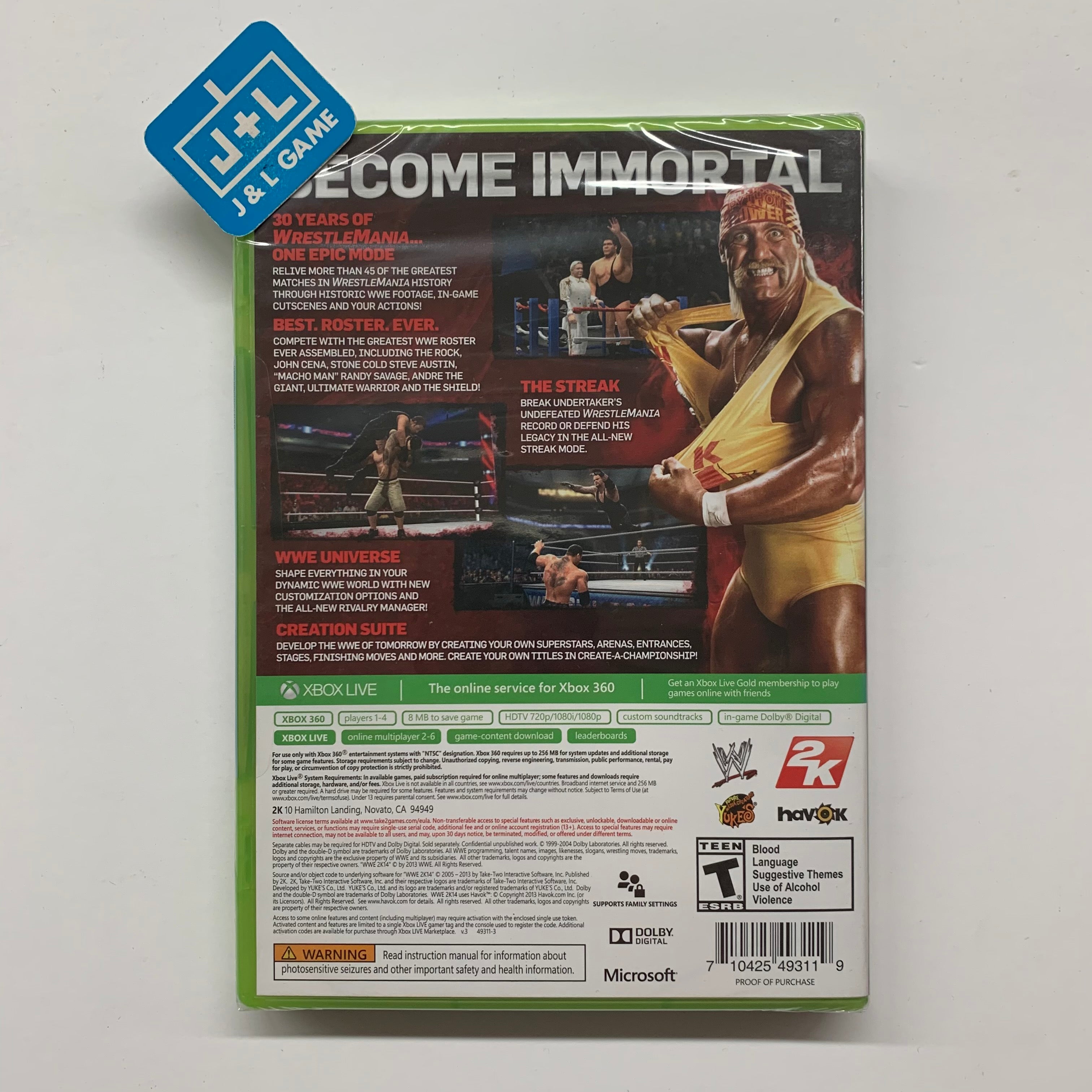 WWE 2K14 - Xbox 360 Video Games 2K Games   