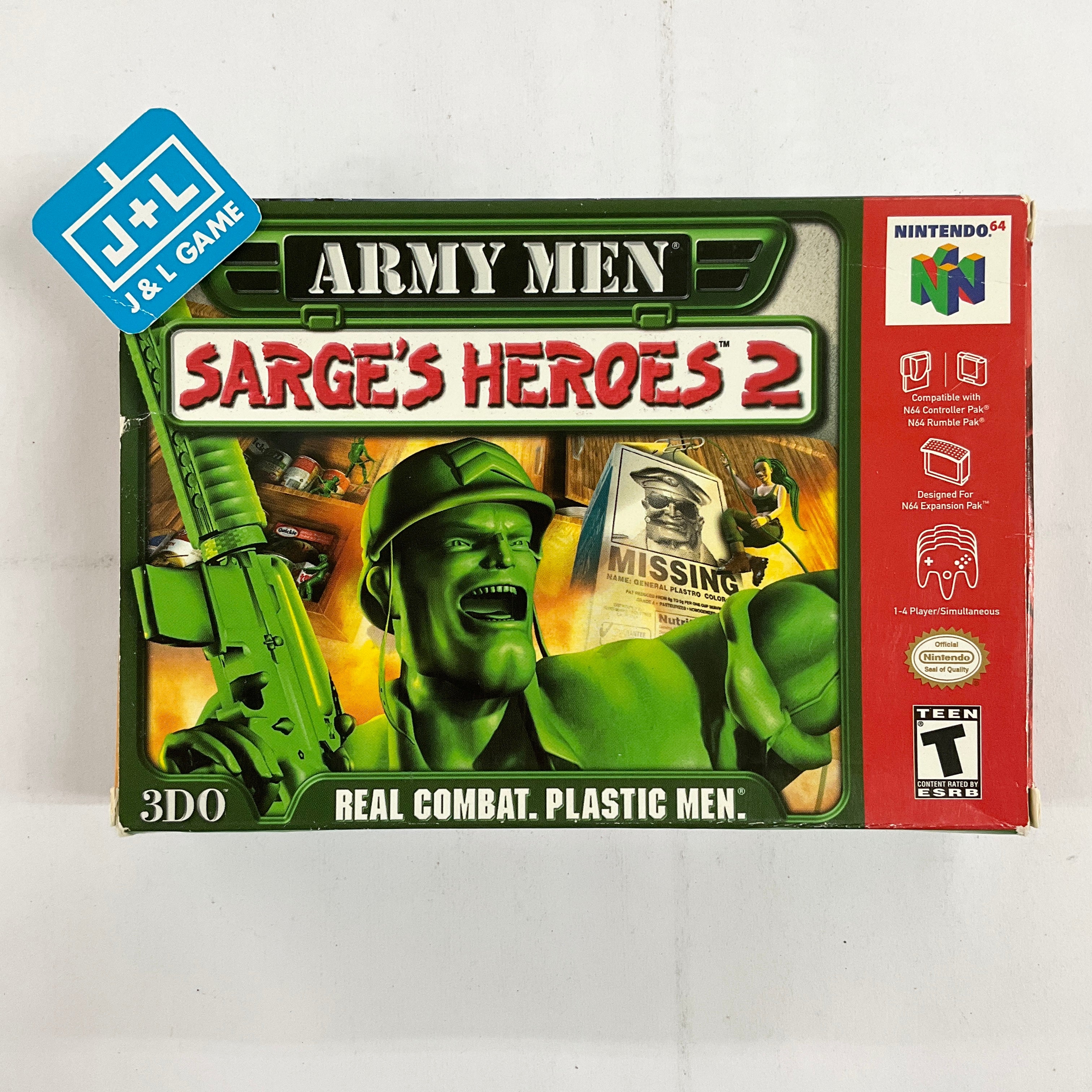 Army Men: Sarge's Heroes 2 - (N64) Nintendo 64 [Pre-Owned] Video Games 3DO   