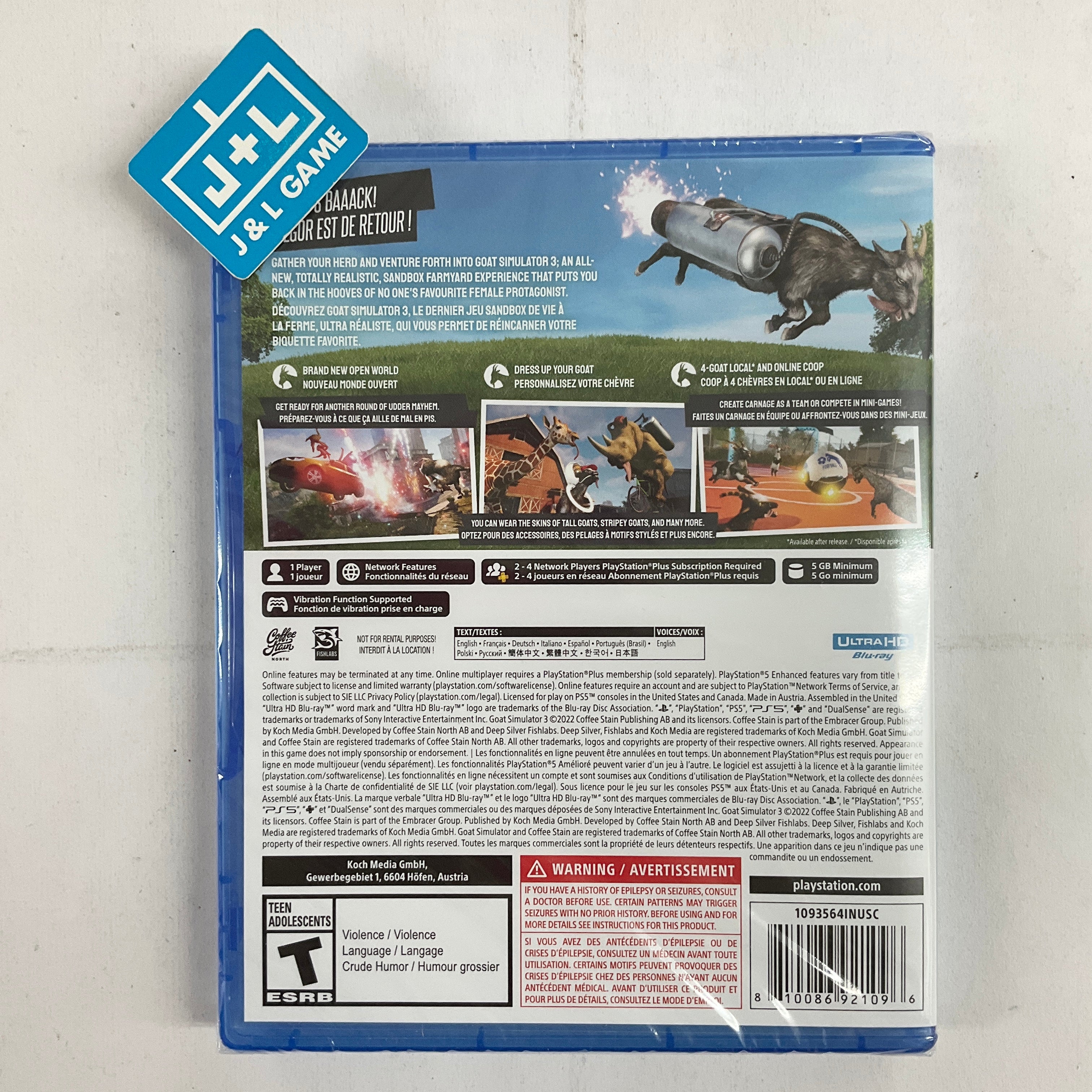 Goat Simulator 3 - (PS5) PlayStation 5 Video Games Deep Silver   