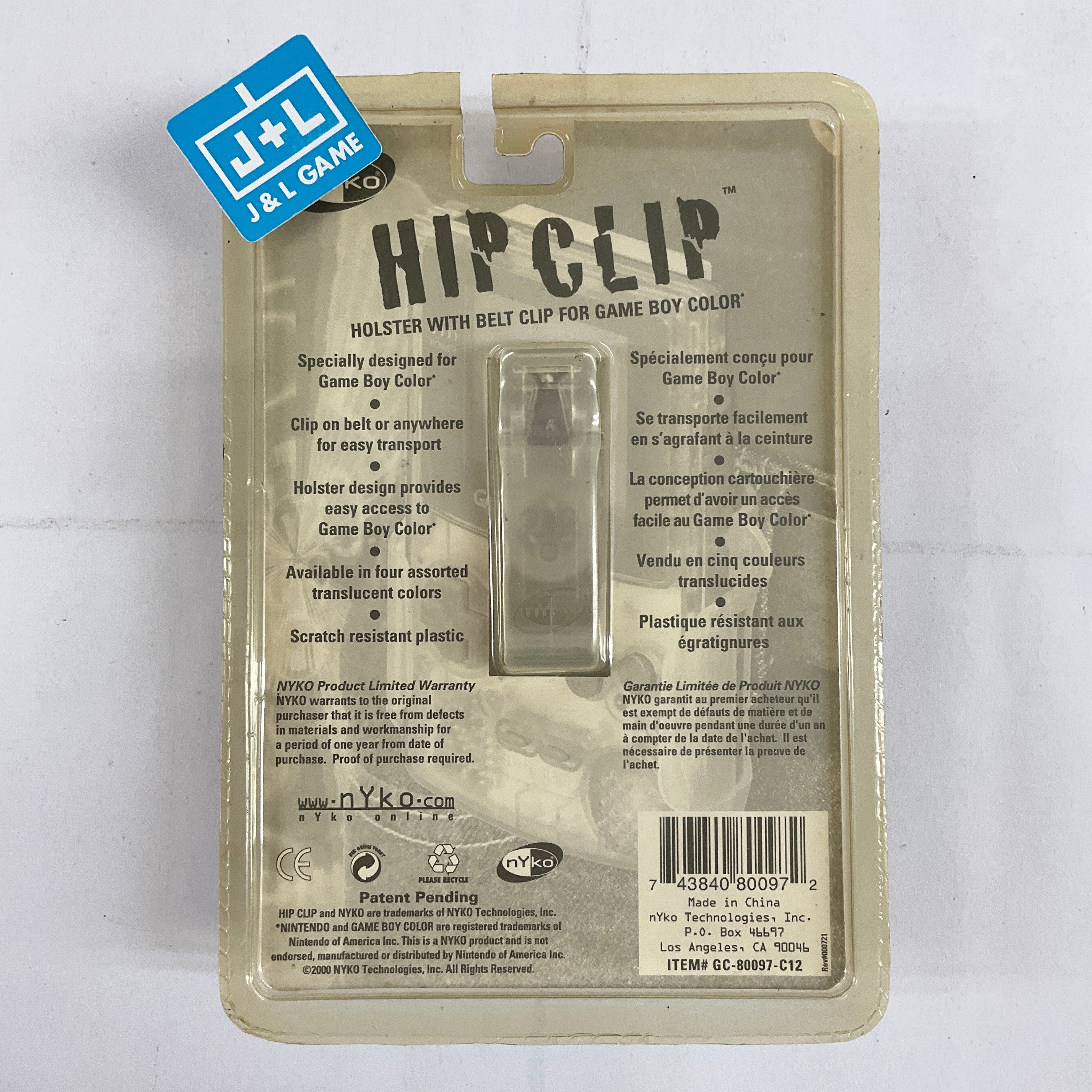 Nyko Buddy Hip Clip (Atomic Purple) - (GBC) Game Boy Color Video Games NYKO   