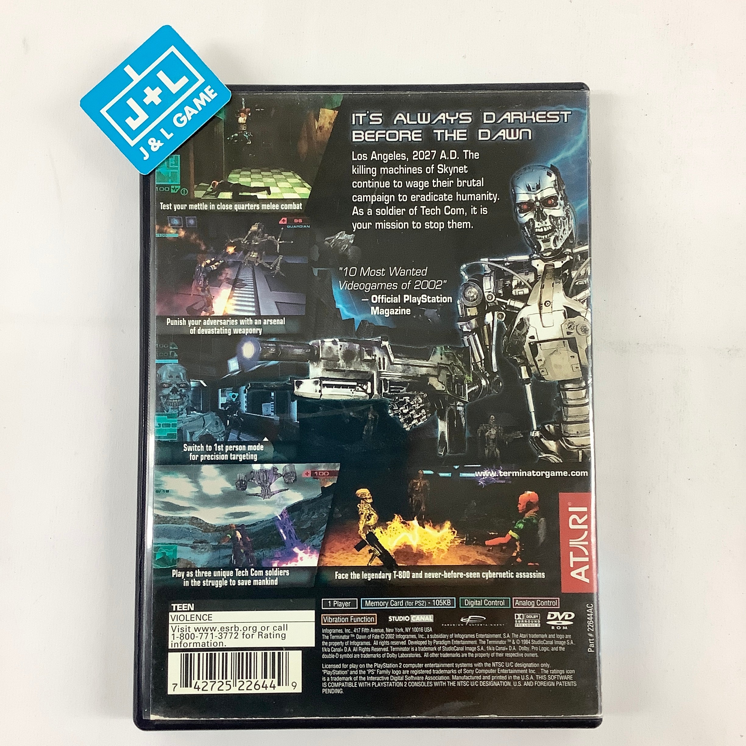 The Terminator: Dawn of Fate - (PS2) PlayStation 2 [Pre-Owned] Video Games Atari SA   