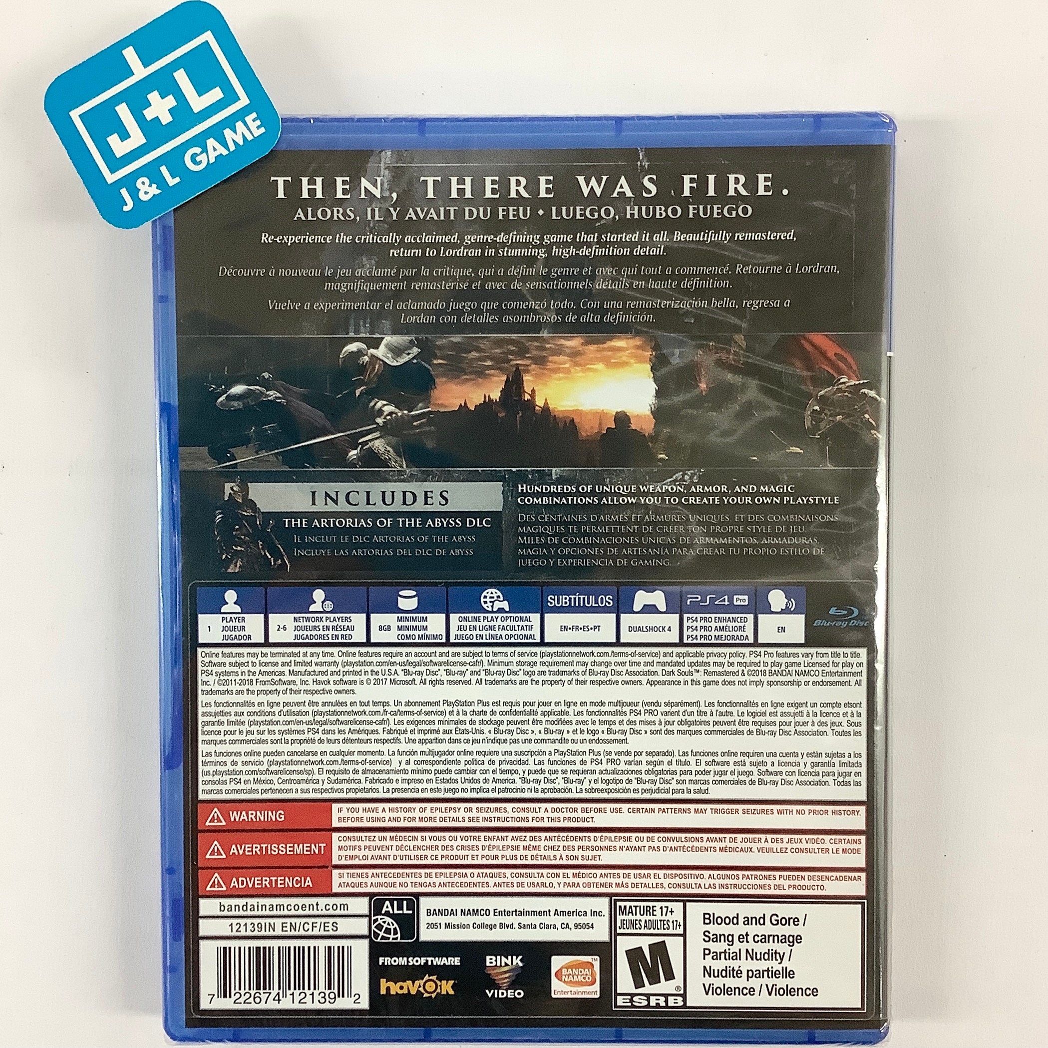 Dark Souls Remastered - (PS4) PlayStation 4 Video Games BANDAI NAMCO Entertainment   