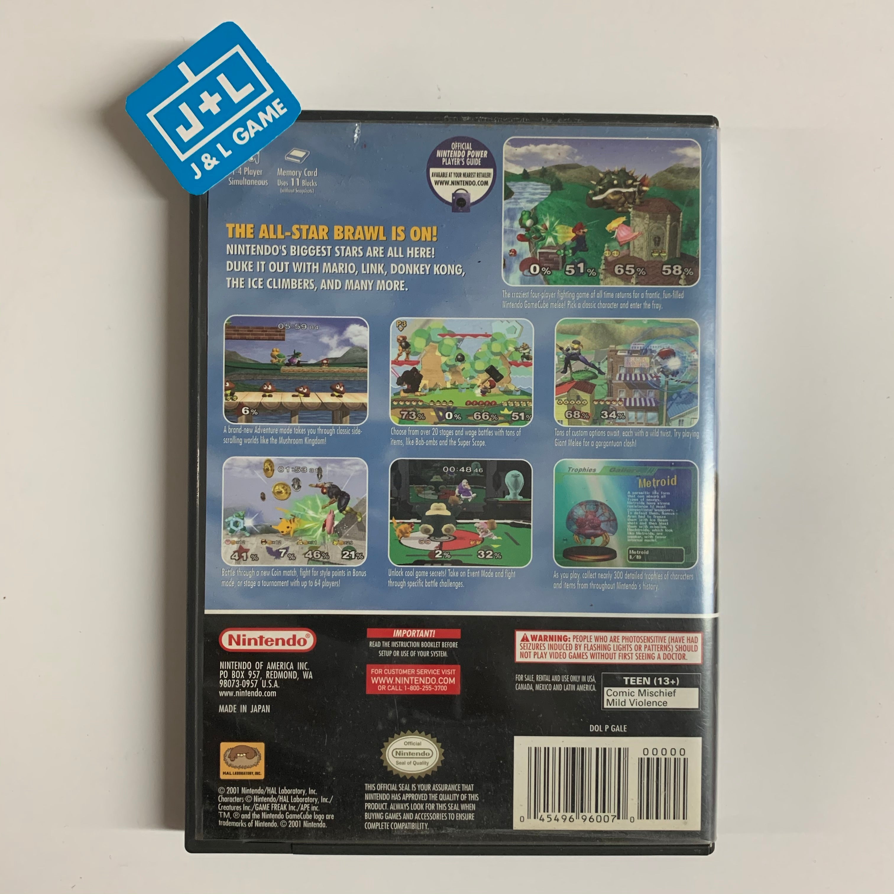 Super Smash Bros. Melee - (GC) GameCube [Pre-Owned] Video Games Nintendo   
