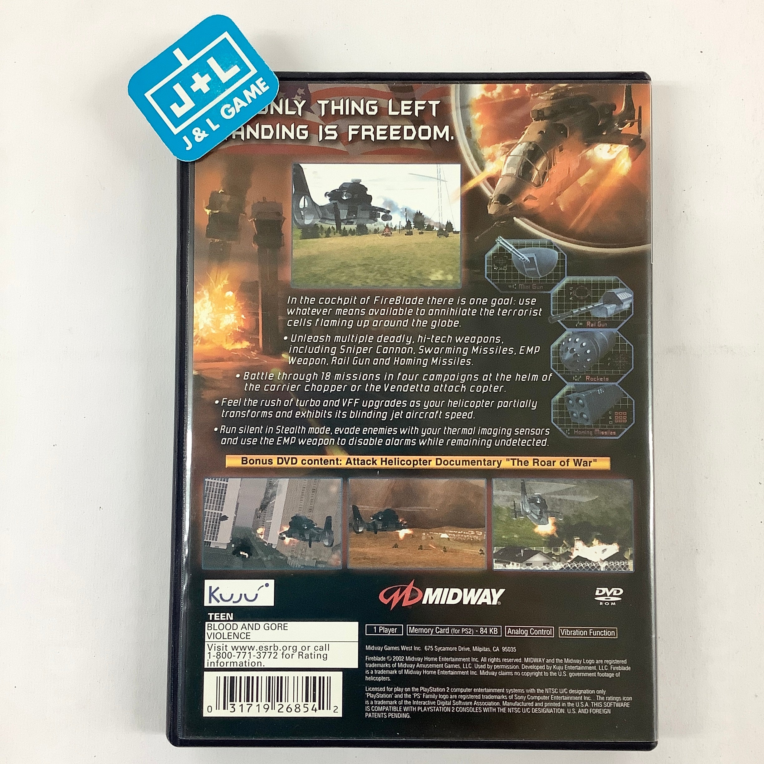 Fire Blade - (PS2) PlayStation 2 [Pre-Owned] Video Games Midway   