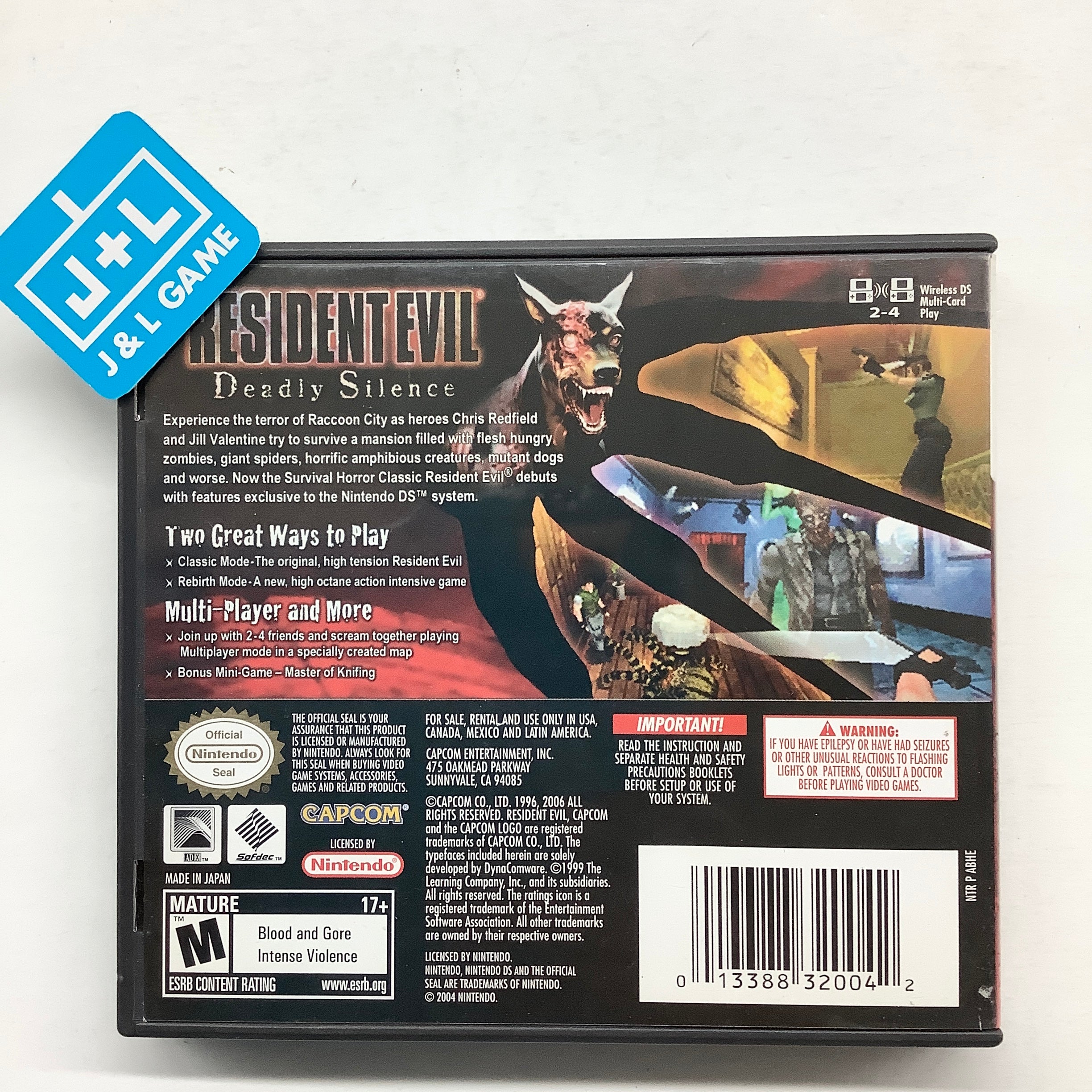 Resident Evil: Deadly Silence - (NDS) Nintendo DS [Pre-Owned] Video Games Capcom   