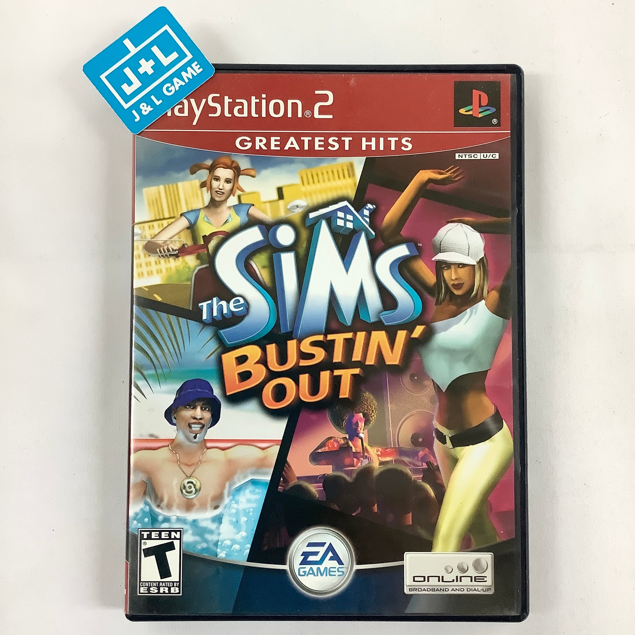 The Sims Bustin' Out (Greatest Hits) - (PS2) PlayStation 2 [Pre-Owned] Video Games EA Games   