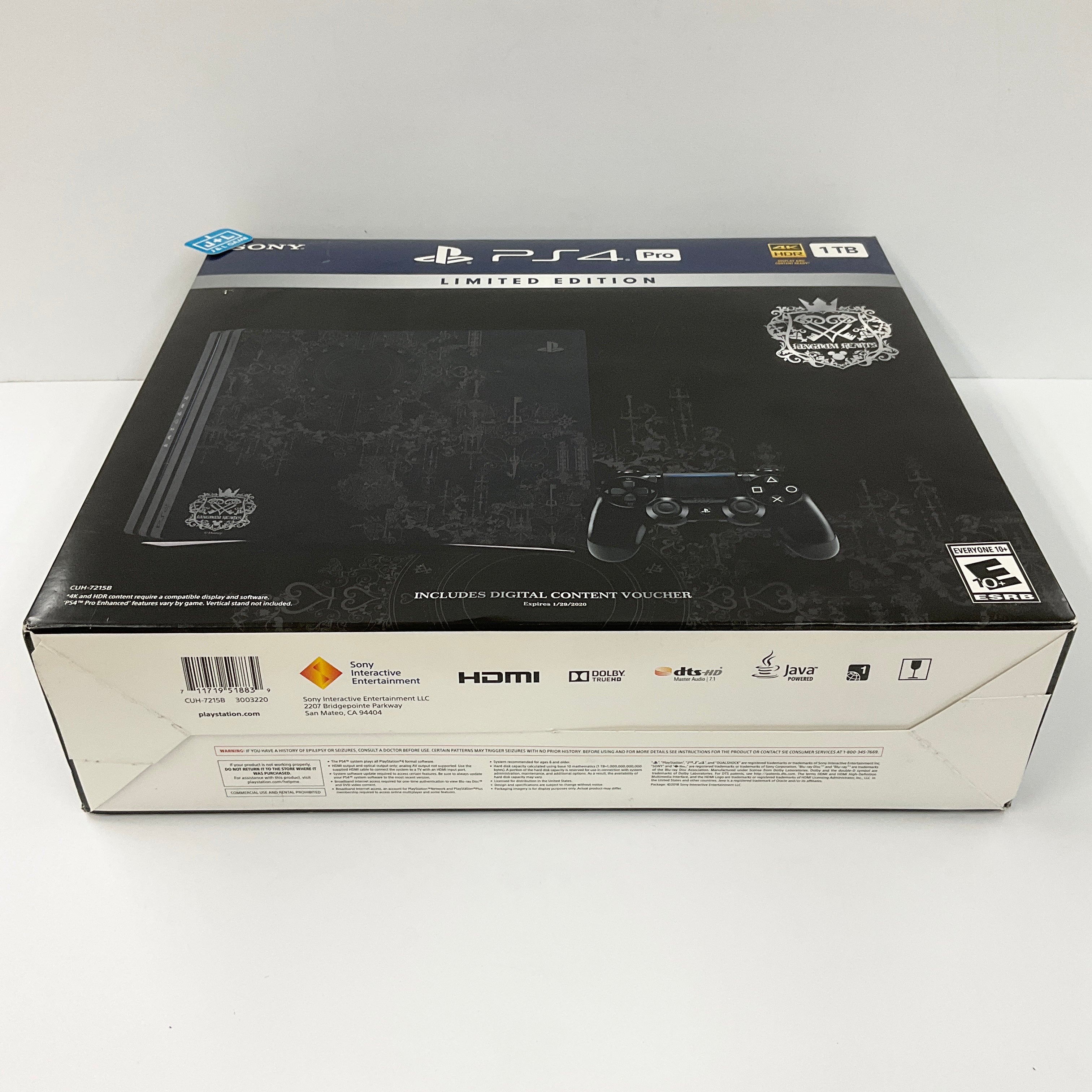 PlayStation 4 Pro 1TB Kingdom Hearts III Limited Edition Bundle - (PS4) PlayStation 4 [Pre-Owned] Consoles Sony   