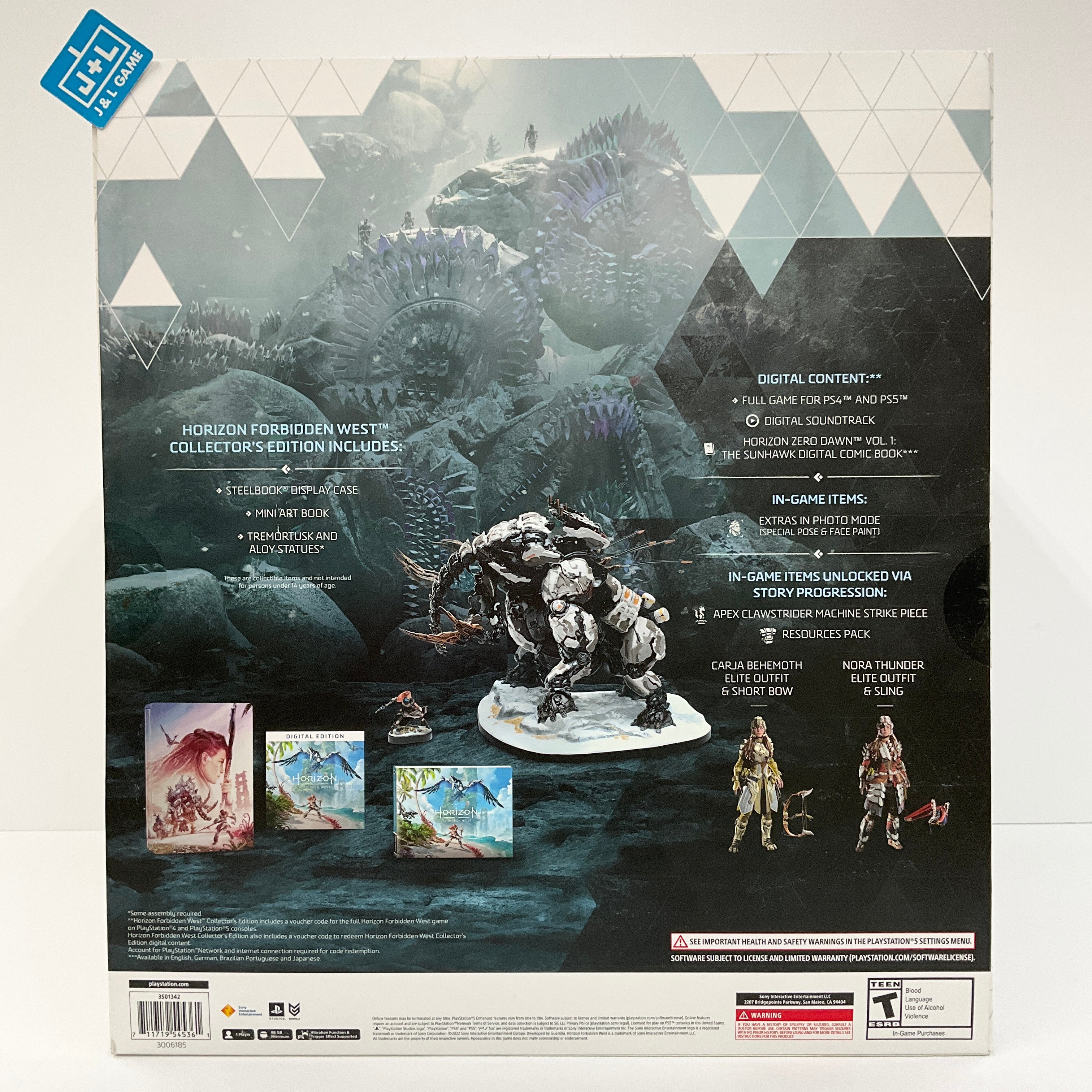 Horizon Forbidden West Collector's Edition - PS4 & PS5 Entitlements - (PS4) Playstation 4 Video Games PlayStation   