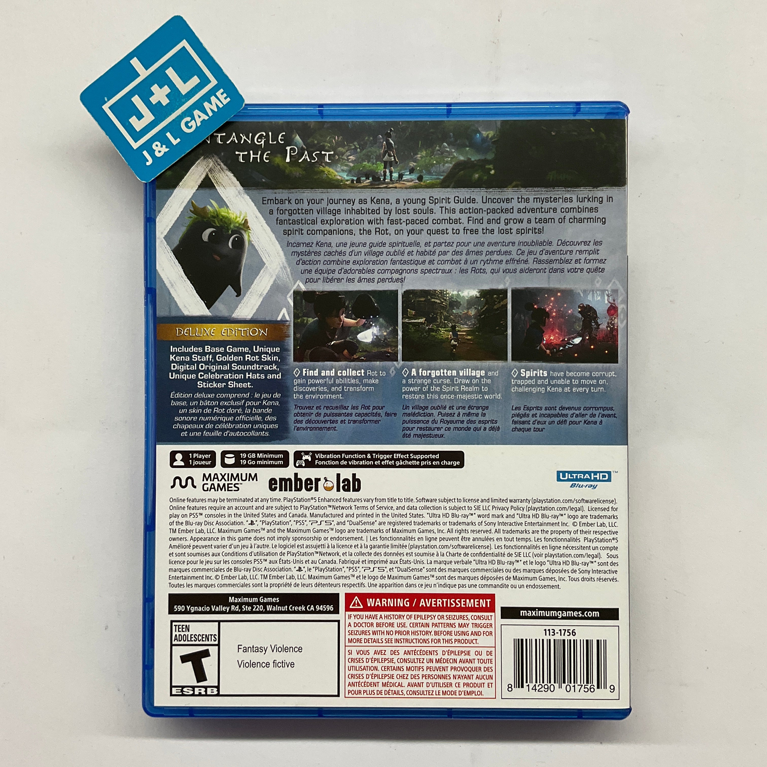 Kena: Bridge of Spirits (Deluxe Edition) - (PS5) PlayStation 5 [UNBOXING] Video Games Maximum Games   