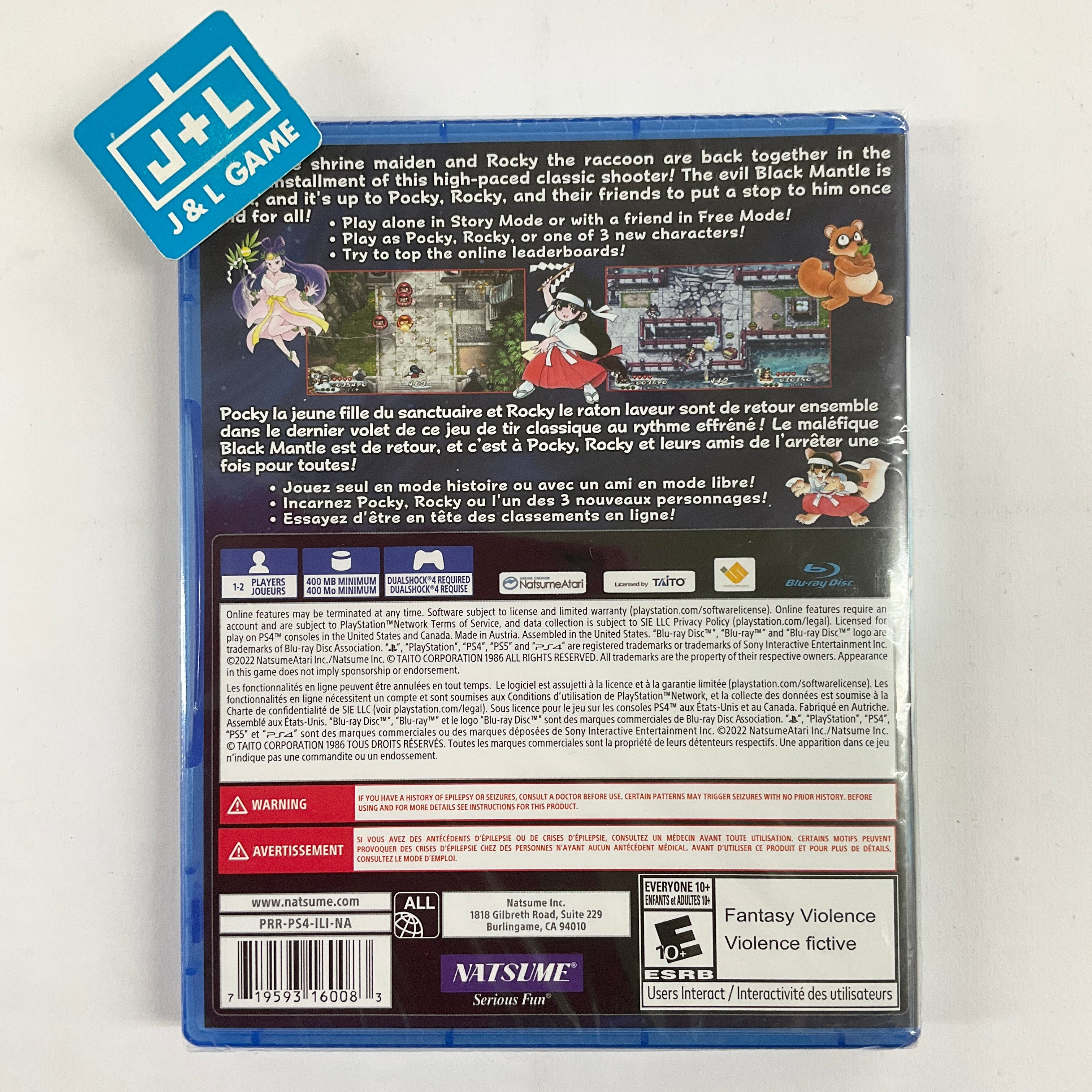 Pocky & Rocky Reshrined - (PS4) PlayStation 4 Video Games Natsume   