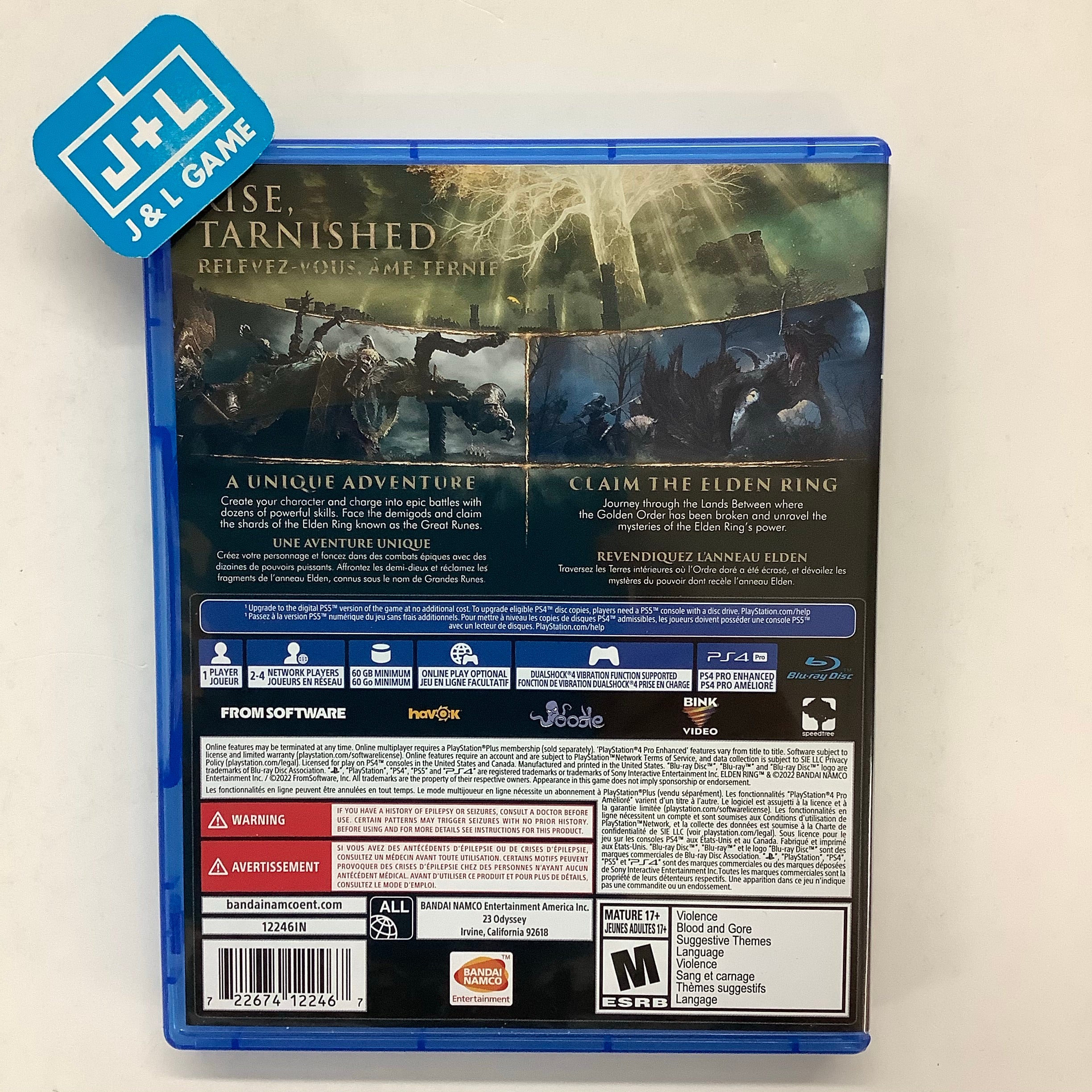 Elden Ring - (PS4) PlayStation 4 [UNBOXING] Video Games BANDAI NAMCO Entertainment   
