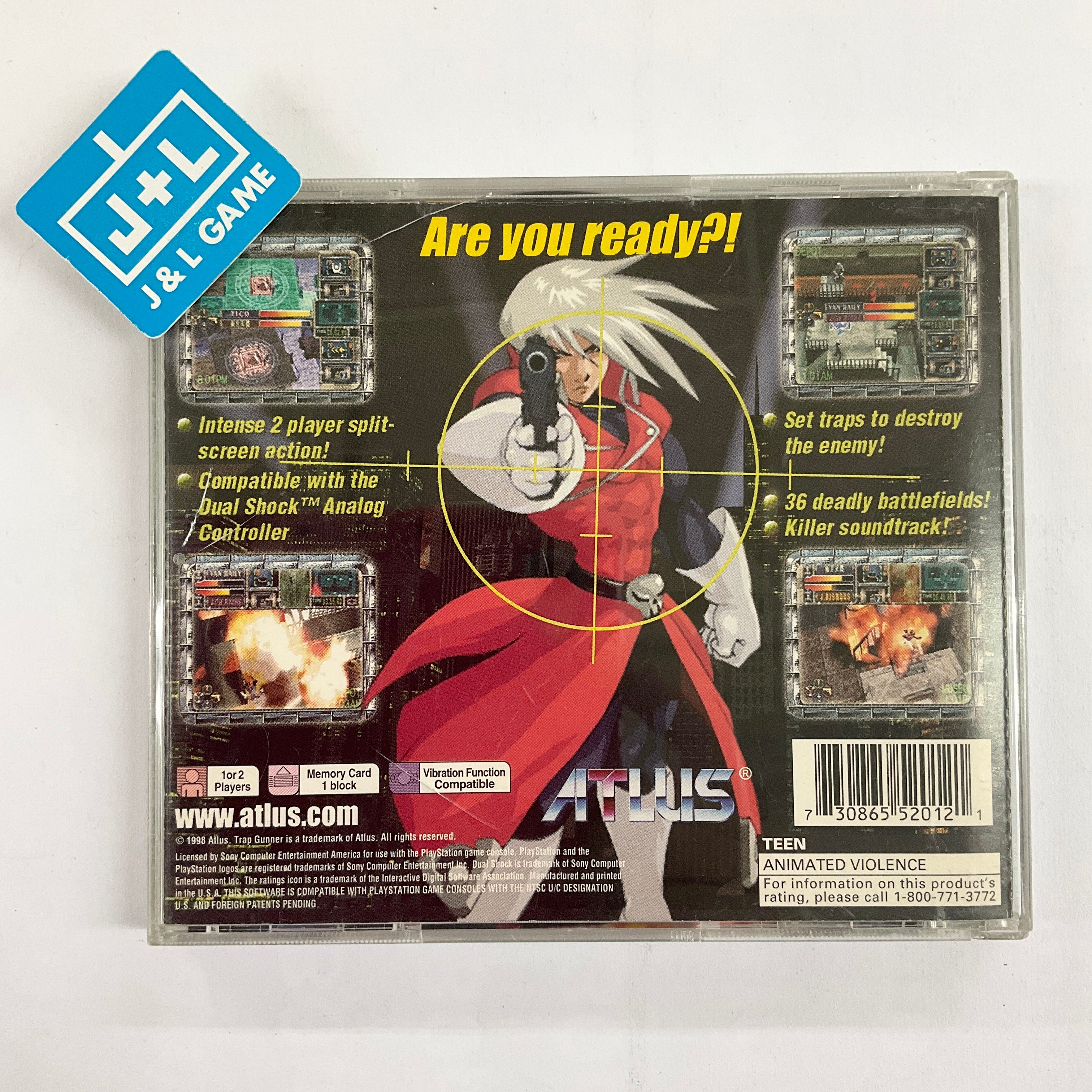 TRAP GUNNER (SONY PlayStation 1 PS1) Complete w Reg Card - Tested - CIB Manual EUR 67,71 - ES TRAP GUNNER (SONY PlayStation 1 PS1) Complete w Reg Card - Tested - CIB Manual EUR 67,71 - ES