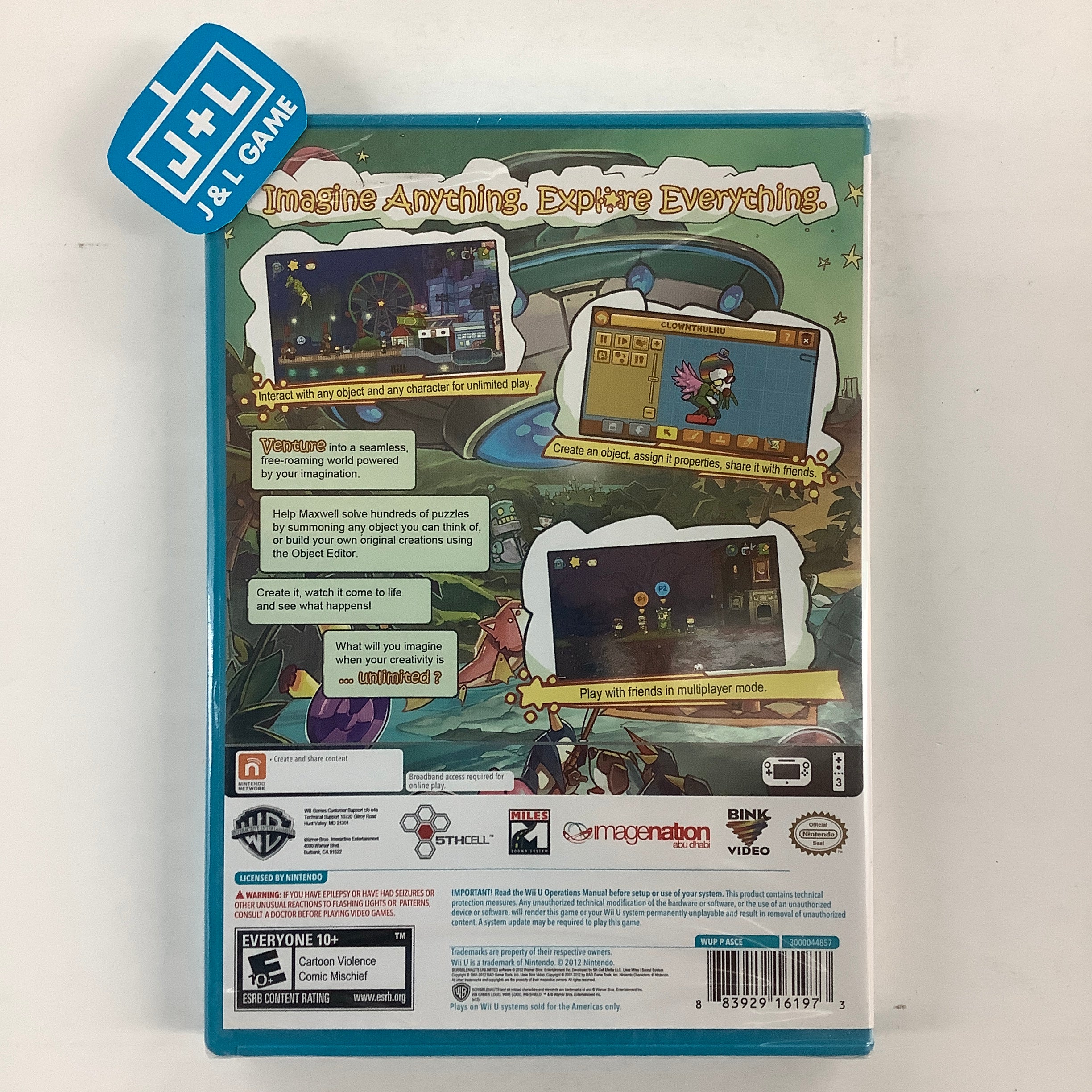 Scribblenauts Unlimited - Nintendo Wii U Video Games Warner Bros. Interactive Entertainment   