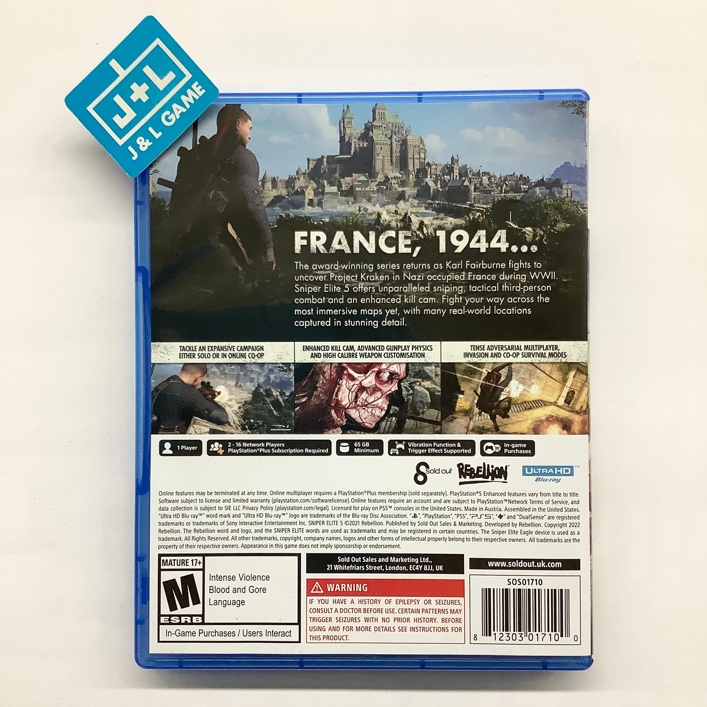 Sniper Elite 5 - (PS5) PlayStation 5 [Pre-Owned] Video Games Rebellion   