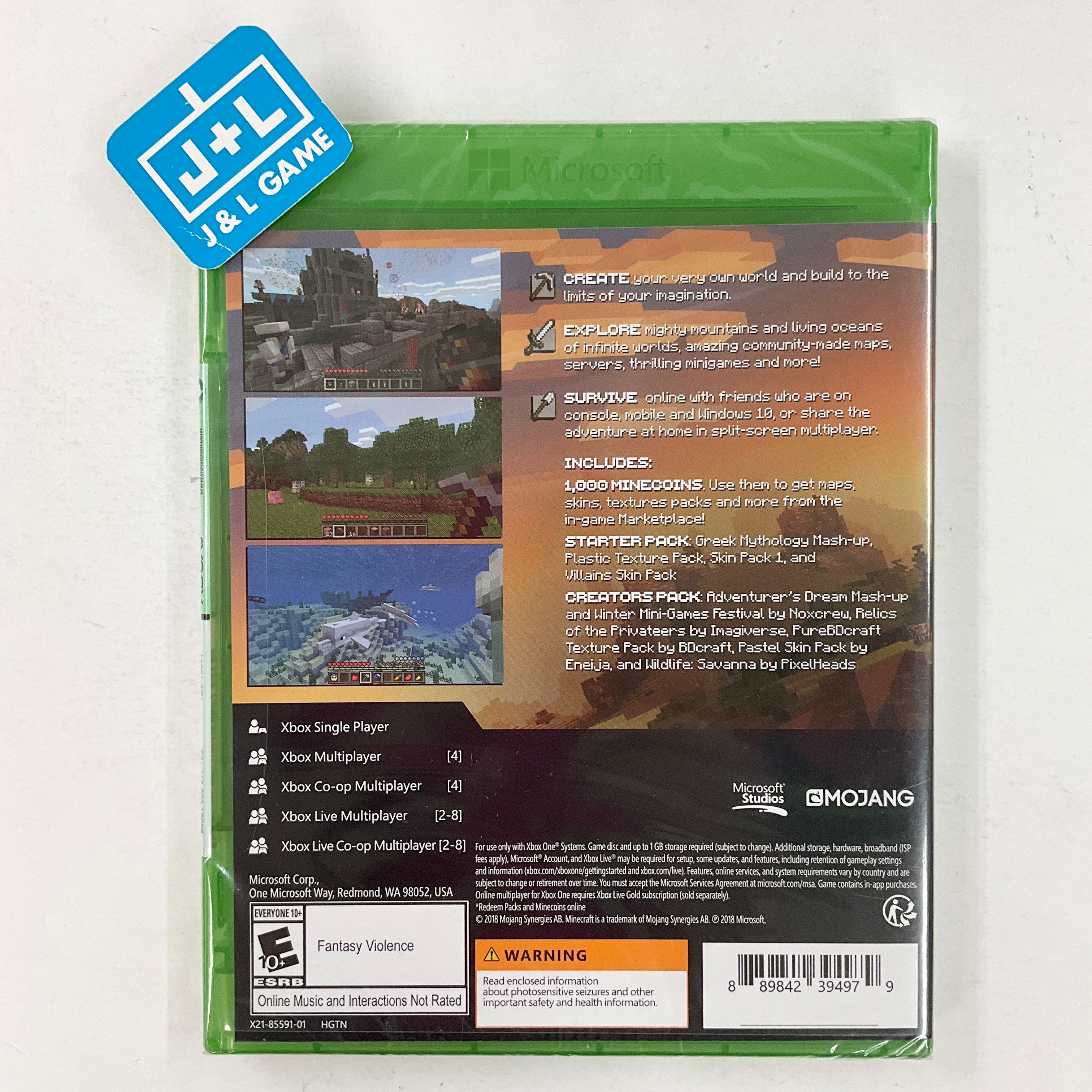 Minecraft Master Collection - (XB1) Xbox One Video Games Microsoft   