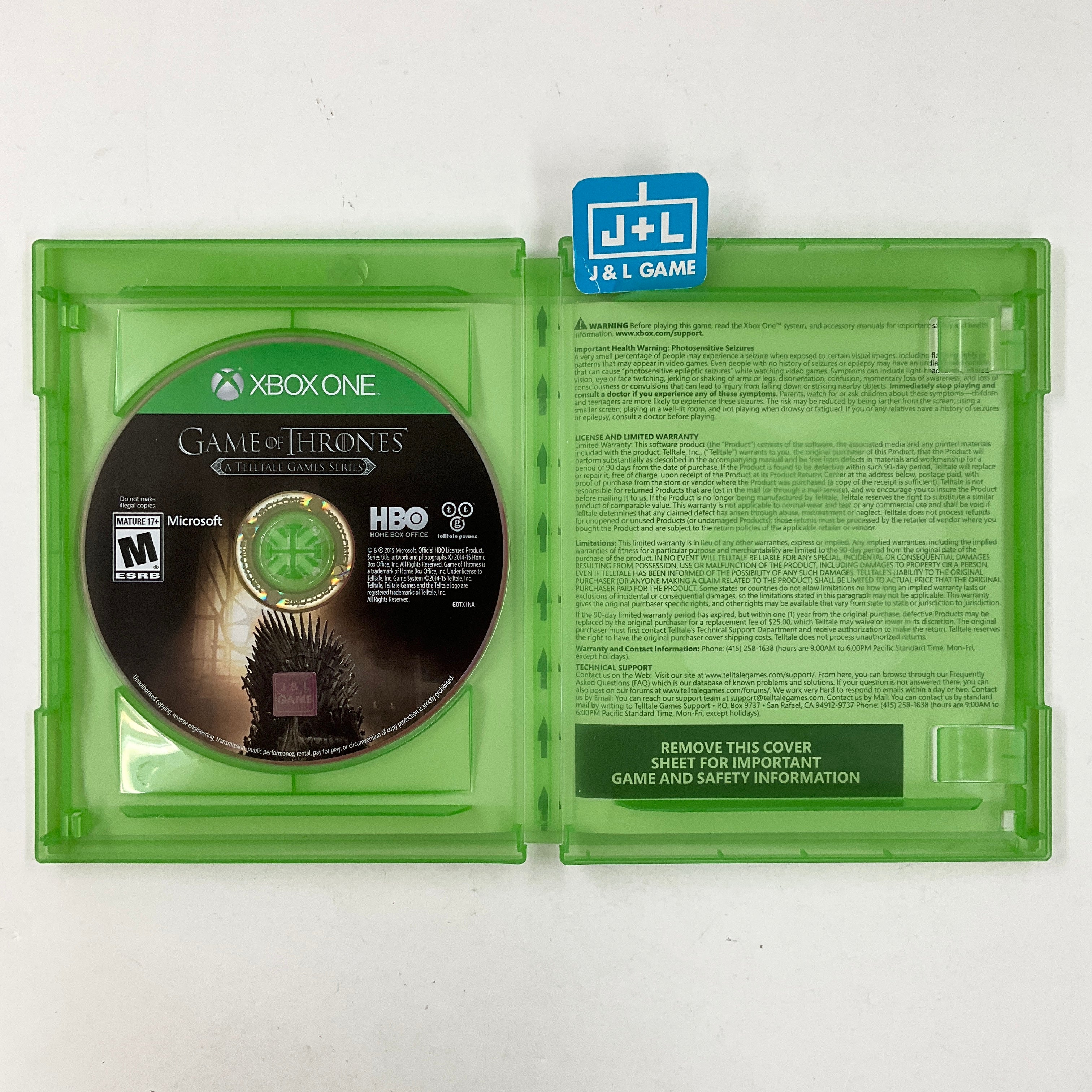 Game of Thrones: A Telltale Games Series - (XB1) Xbox One [Pre-Owned] Video Games Telltale Games   