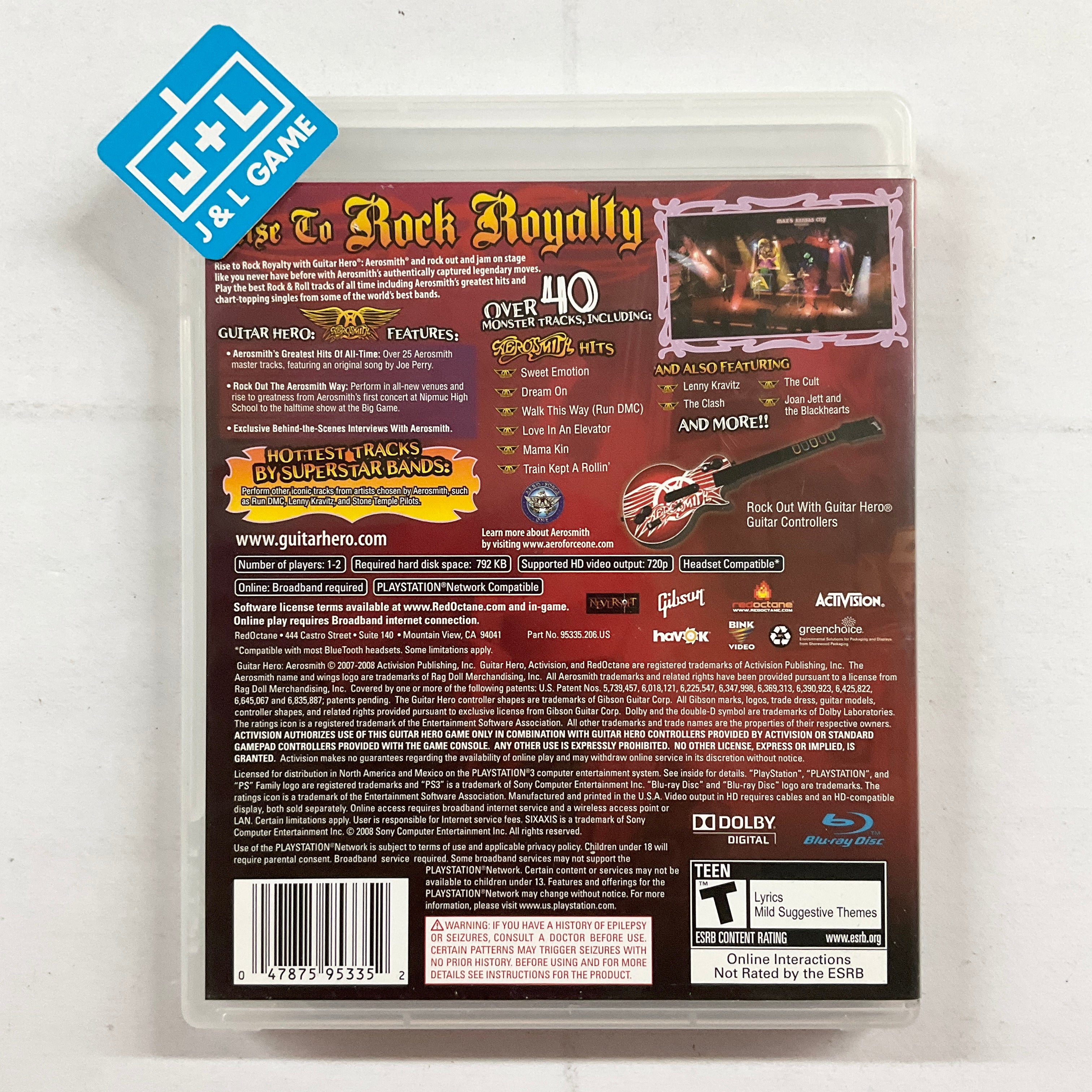 Guitar Hero: Aerosmith - (PS3) PlayStation 3 [Pre-Owned] Video Games Activision   