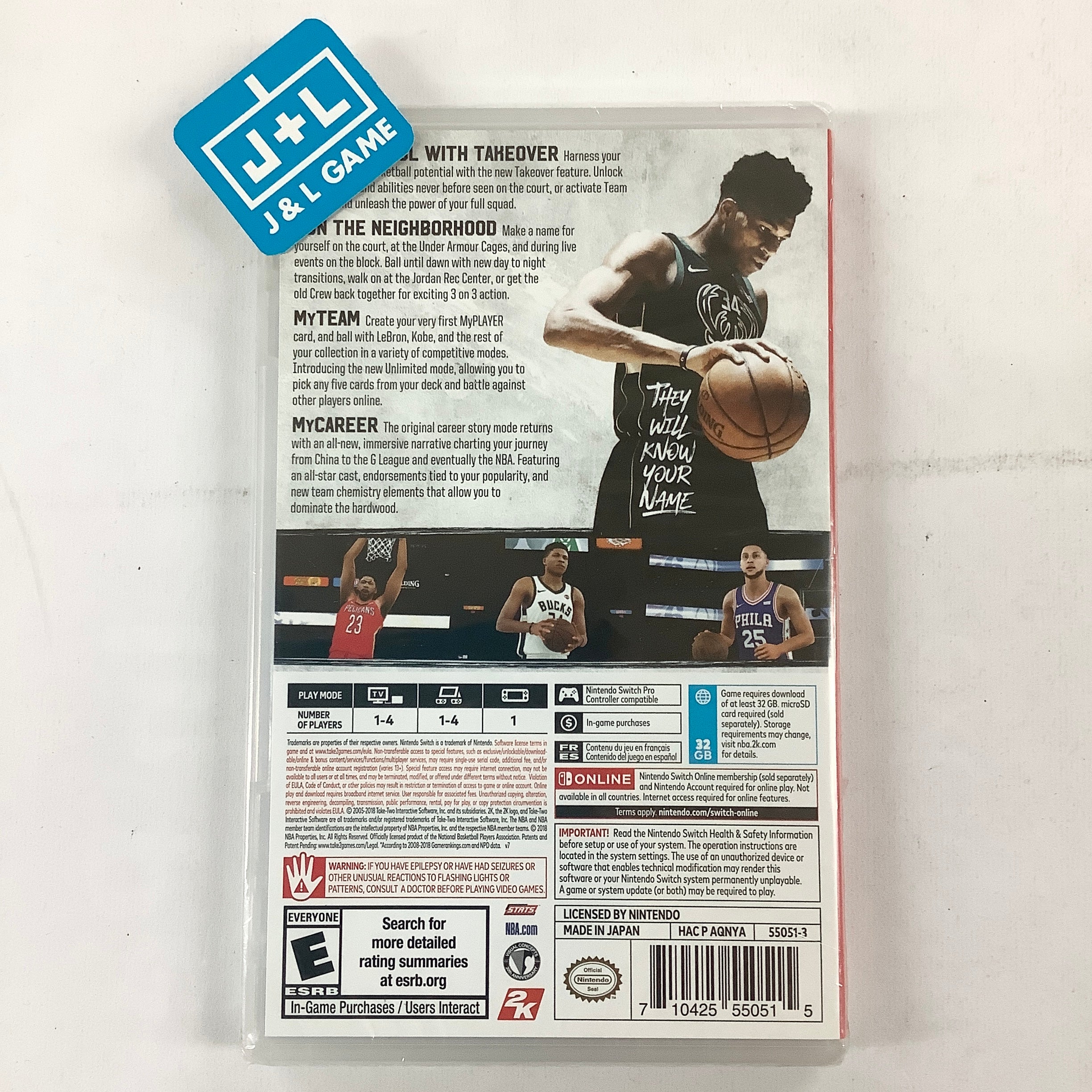 NBA 2K19 - (NSW) Nintendo Switch Video Games 2K Games   