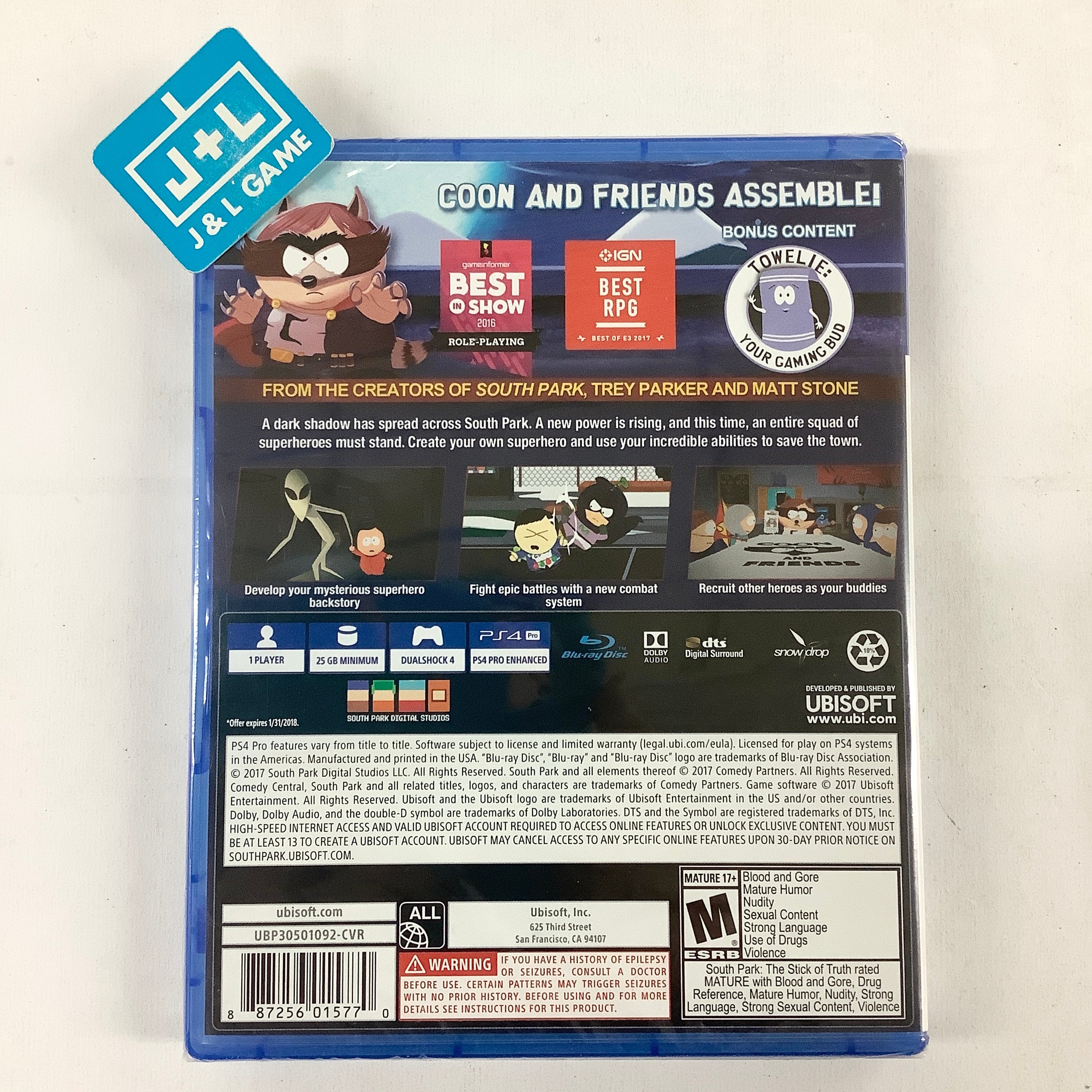 South Park: The Fractured But Whole - (PS4) PlayStation 4 Video Games Ubisoft   