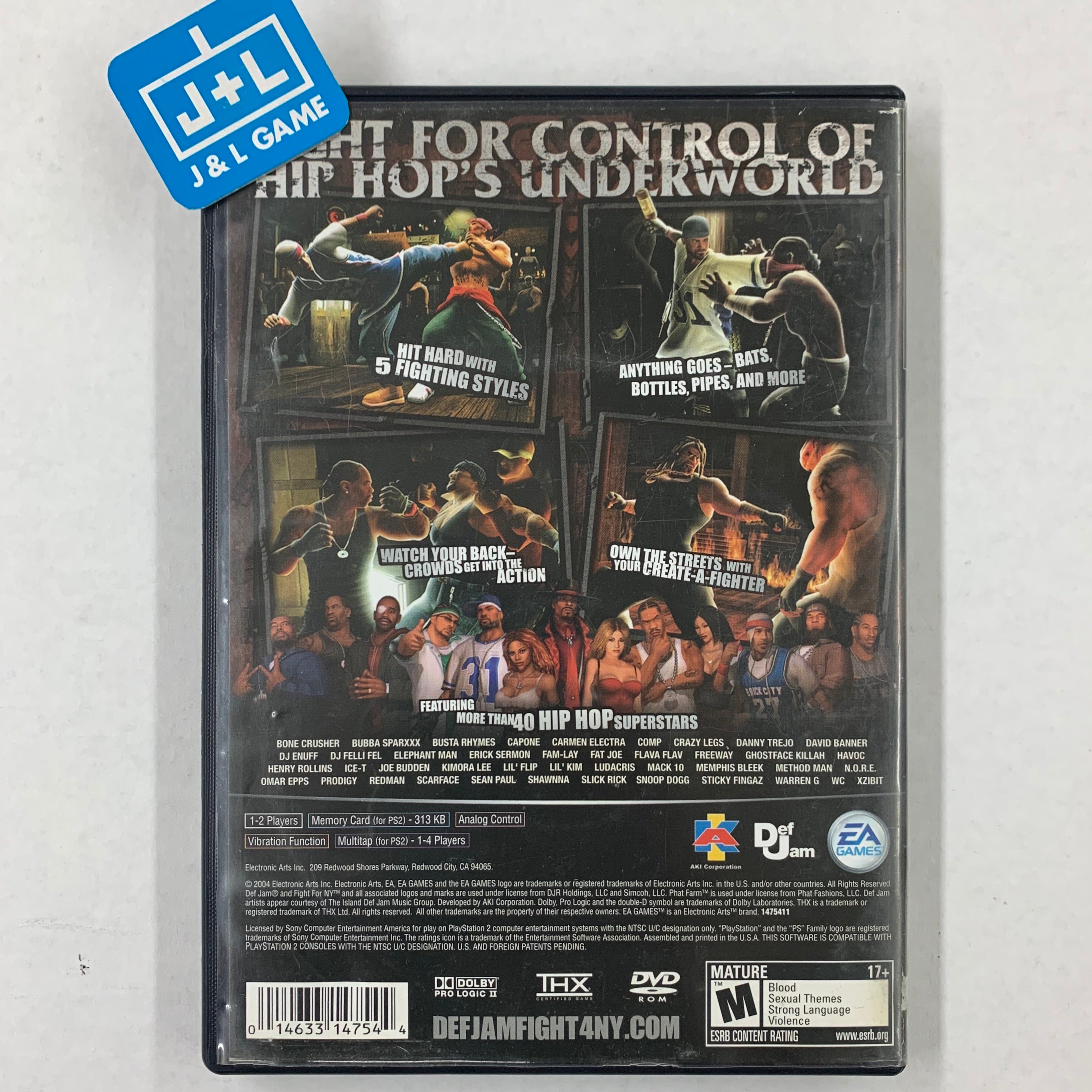 Amazon.com: Def Jam Fight for NY (PS2) by Electronic Arts