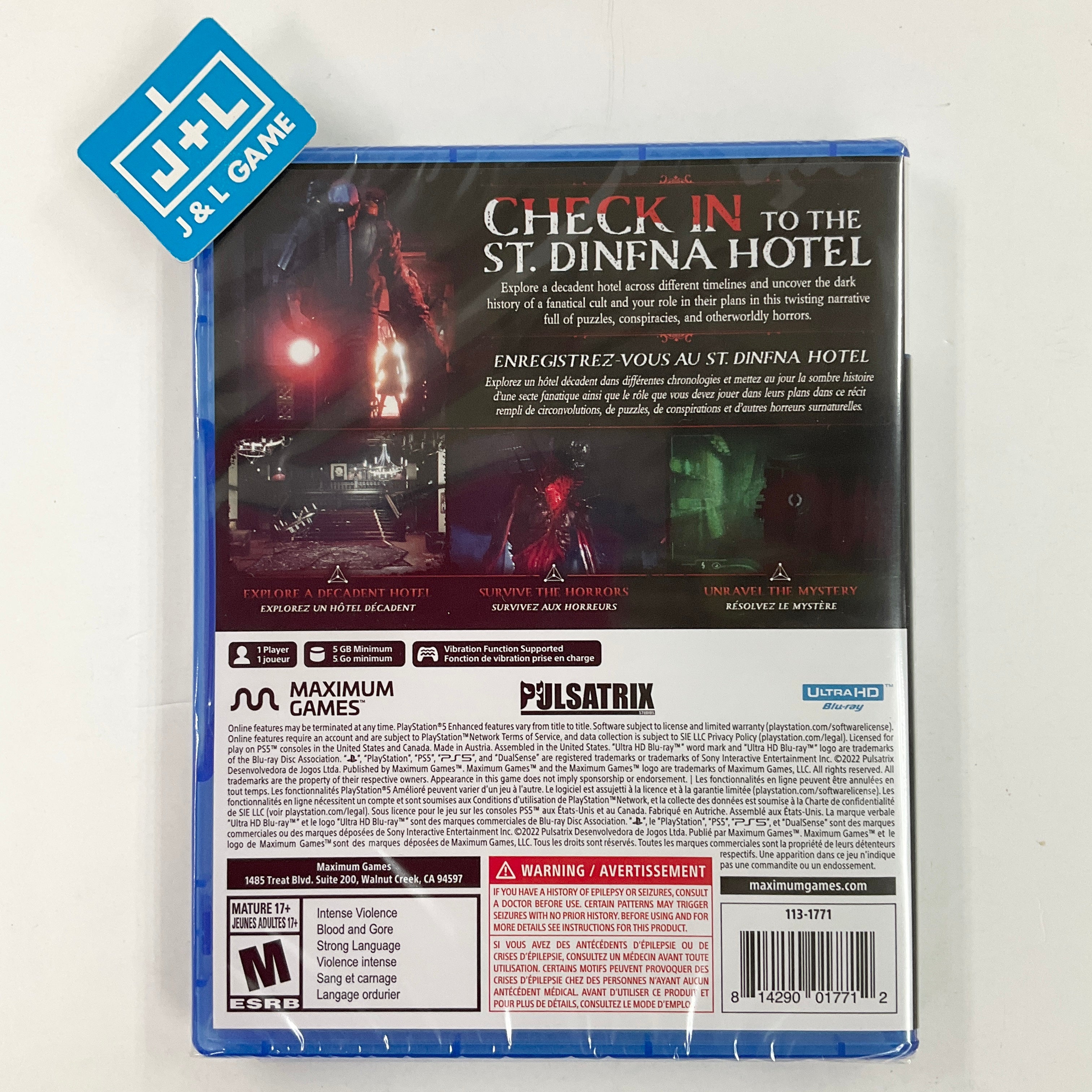 Fobia: St. Dinfna Hotel - (PS5) PlayStation 5 Video Games Maximum Games   
