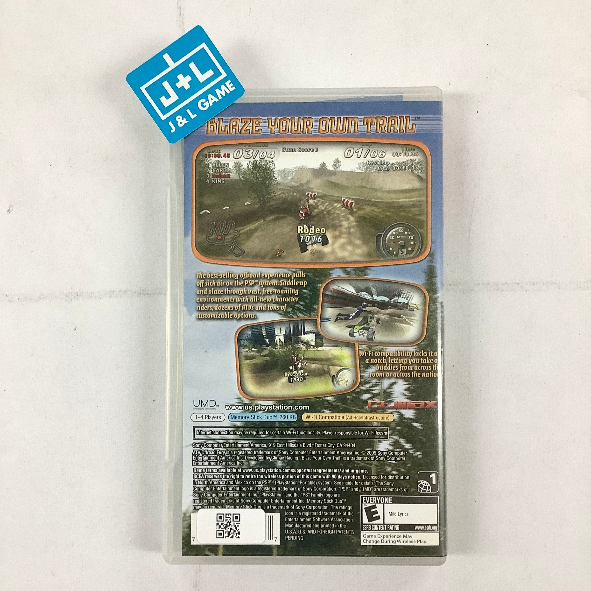 ATV Offroad Fury: Blazin' Trails (GH) - Sony PSP [Pre-Owned] | J&L