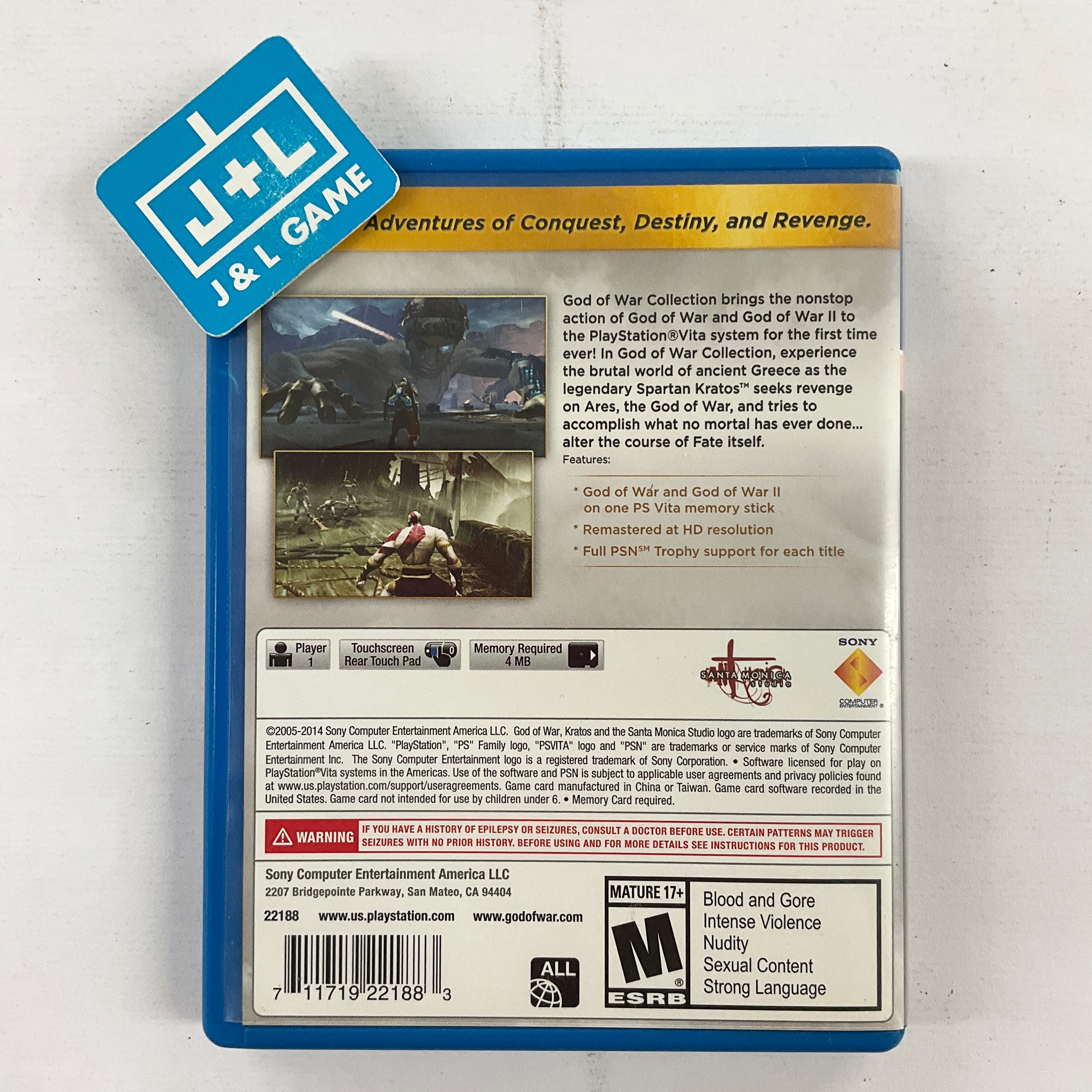 God of War Collection - (PSV) PlayStation Vita [Pre-Owned] Video Games PlayStation   