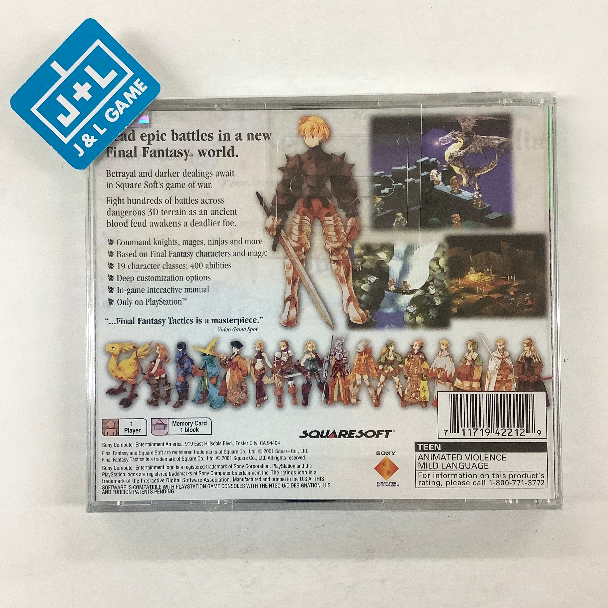 Final Fantasy Tactics (Greatest Hits) - (PS1) PlayStation 1 Video Games SCEA   