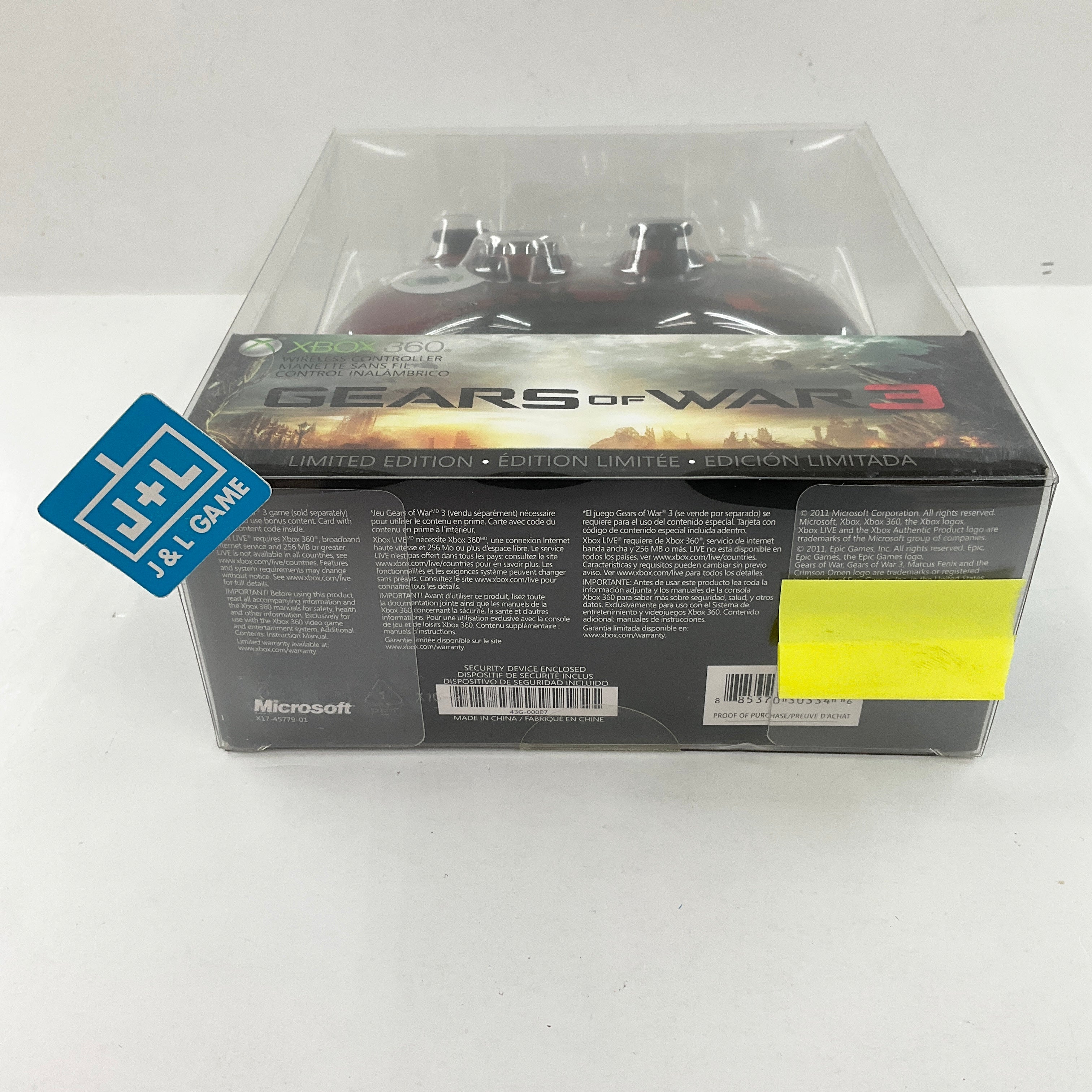 Microsoft Gears of War 3 Limited Edition Wireless Controller