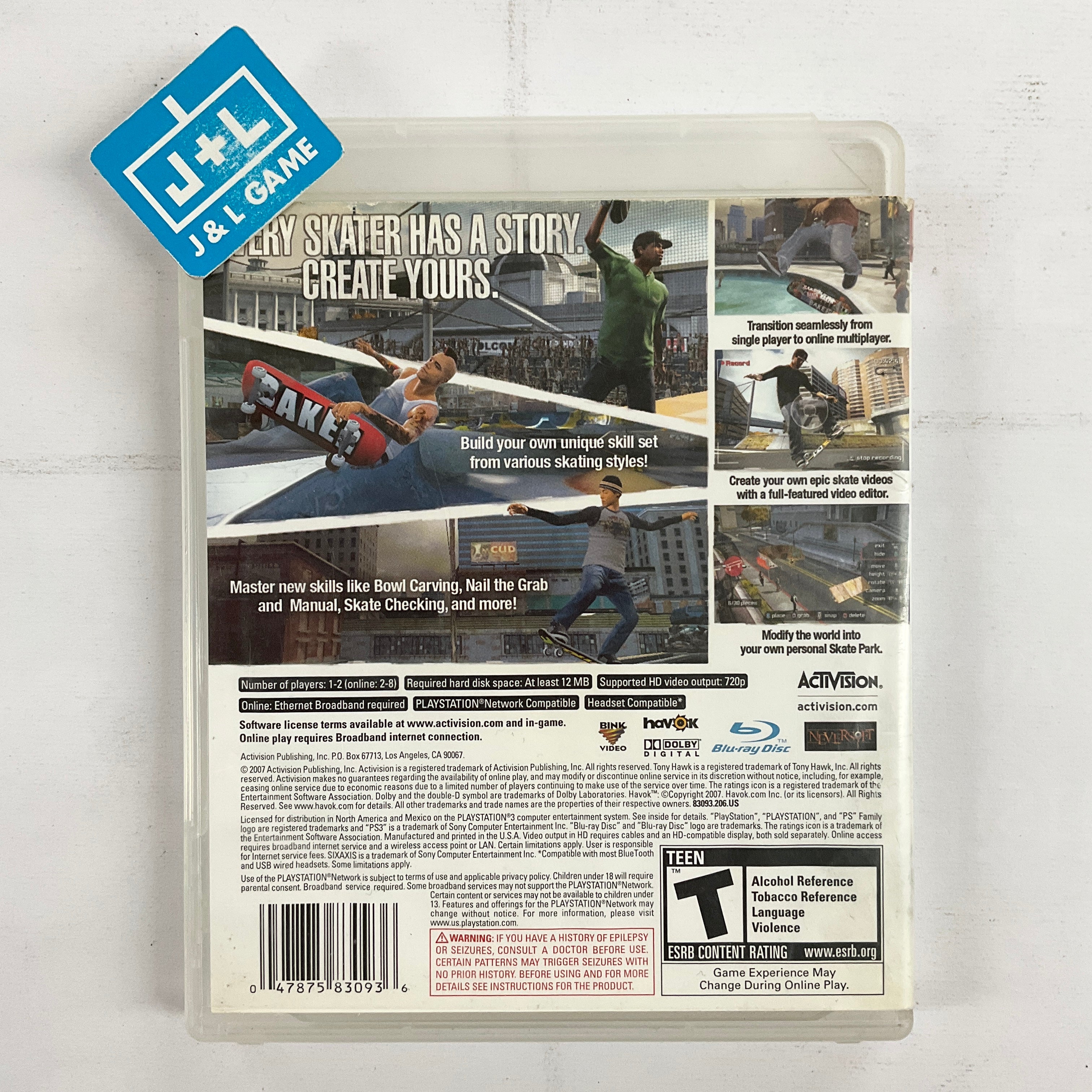 Tony Hawk's Proving Ground - (PS3) PlayStation 3 [Pre-Owned] Video Games Activision   