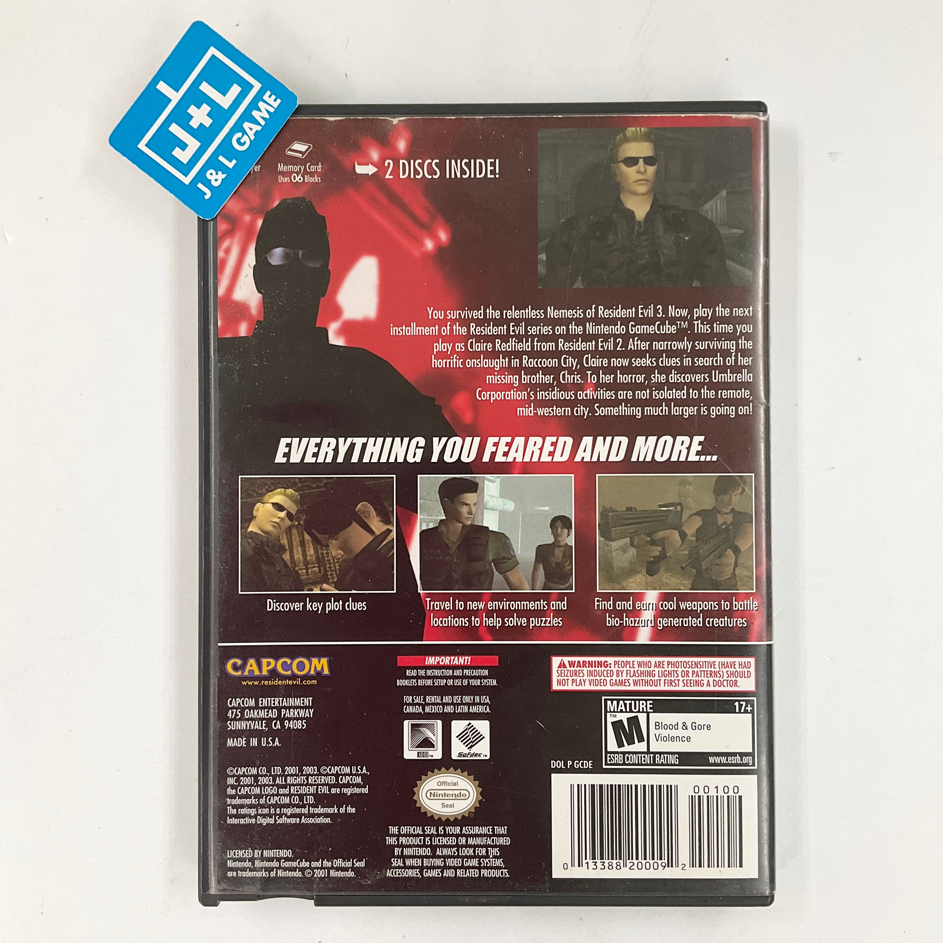 Resident Evil Code: Veronica X - (GC) GameCube [Pre-Owned] Video Games Capcom   