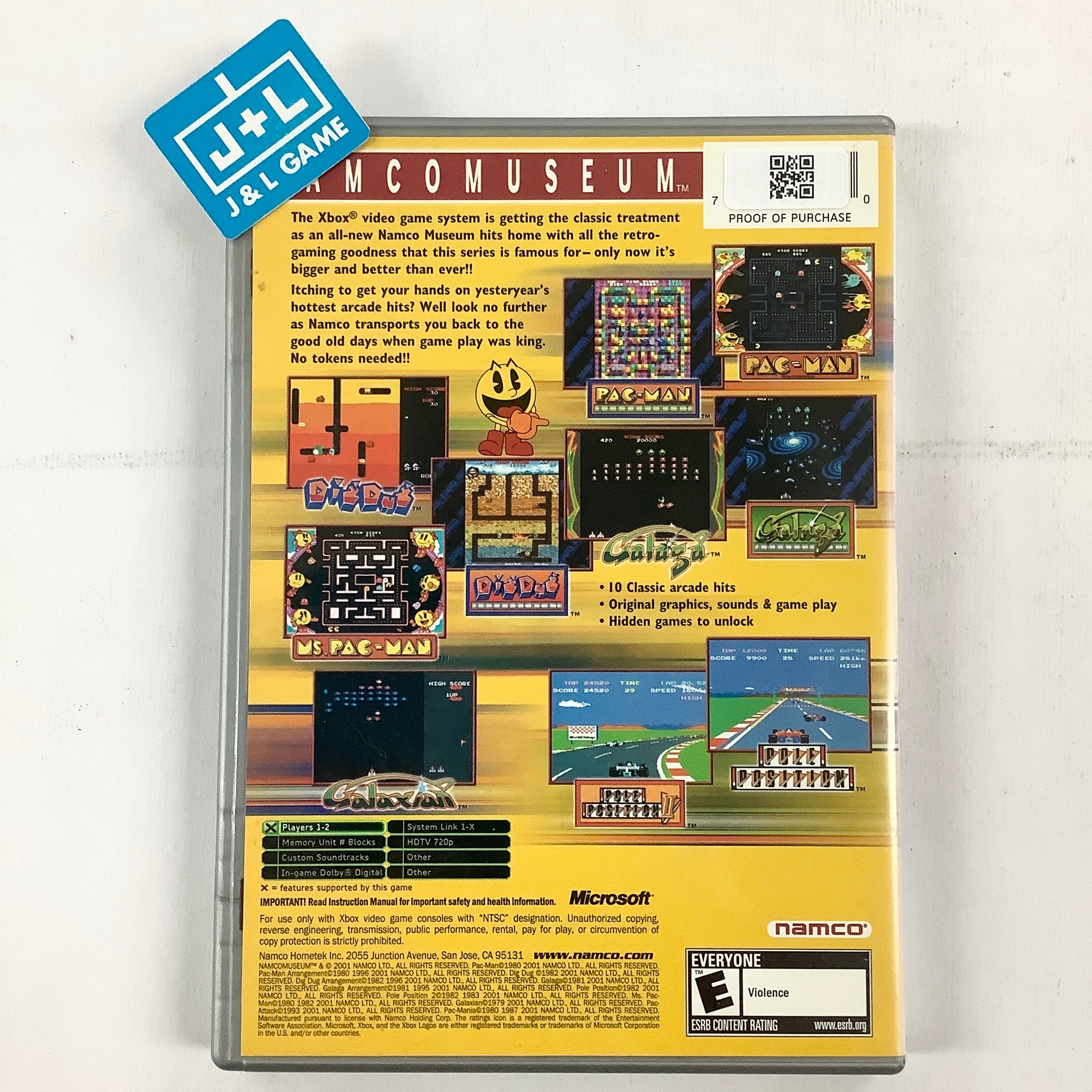 Namco Museum (Platinum Hits) - (XB) Xbox [Pre-Owned] Video Games Namco   